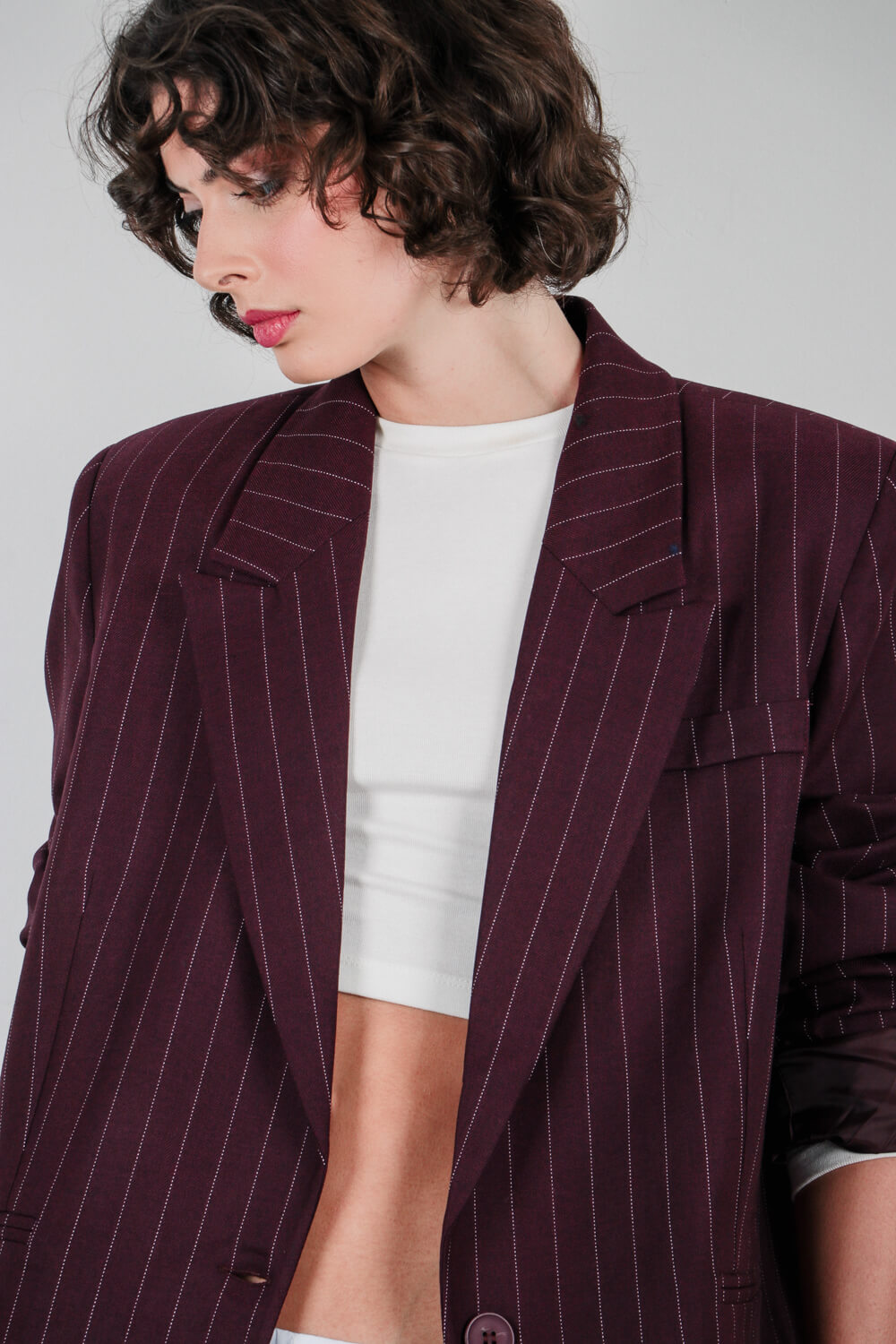 Ριγέ μπλέιζερ oversize