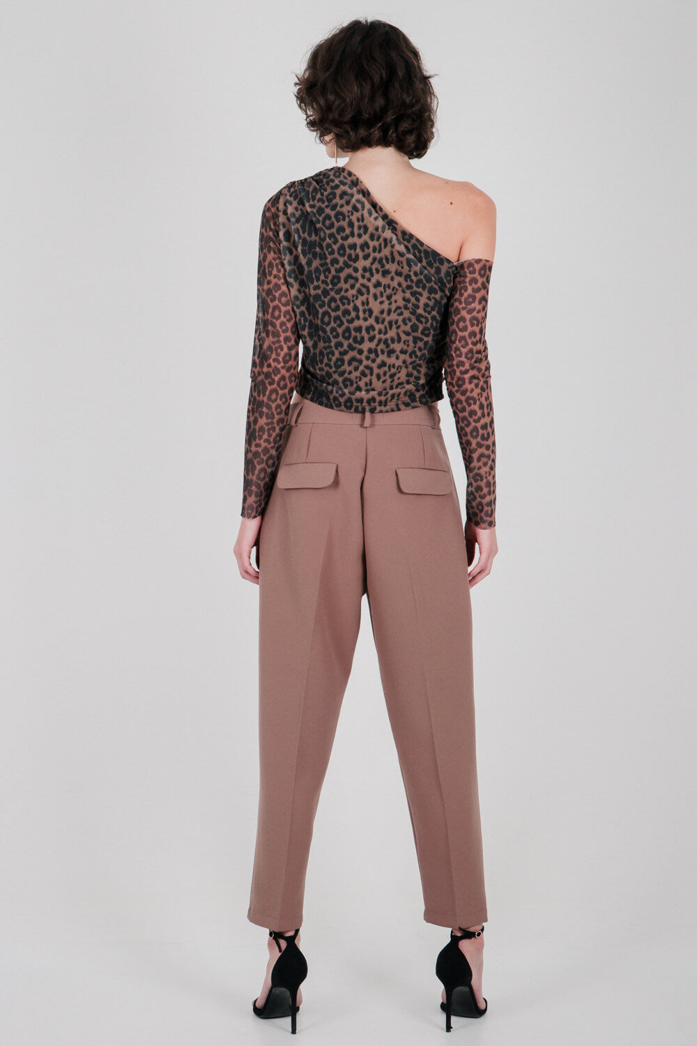 Ασύμμετρο τοπ animal print