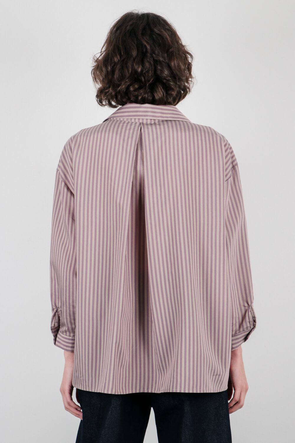 Ριγέ πουκάμισο oversize