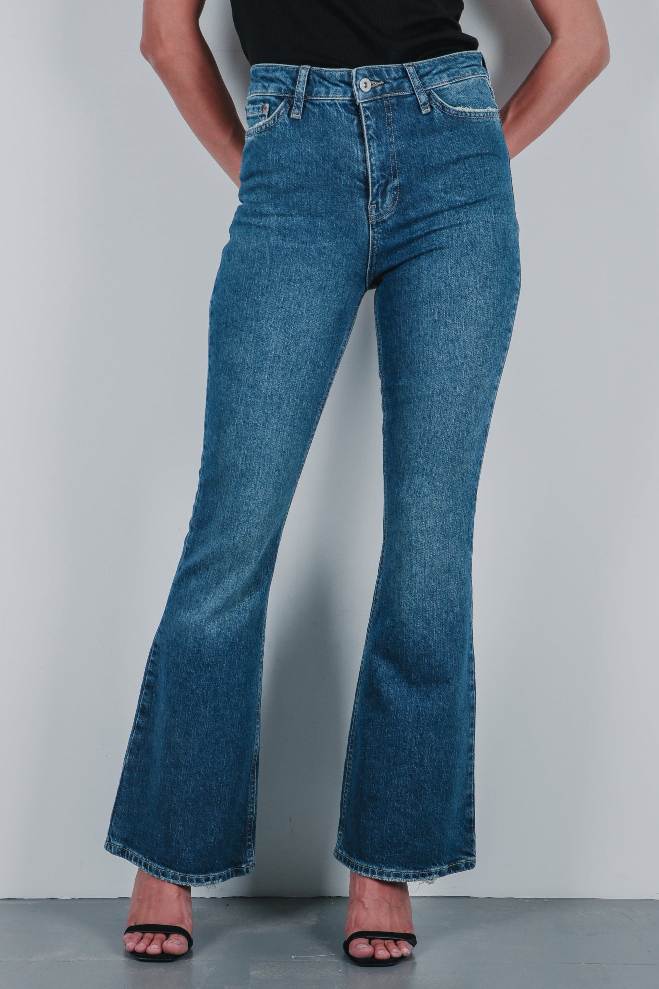 Τζιν flare ψηλόμεσο