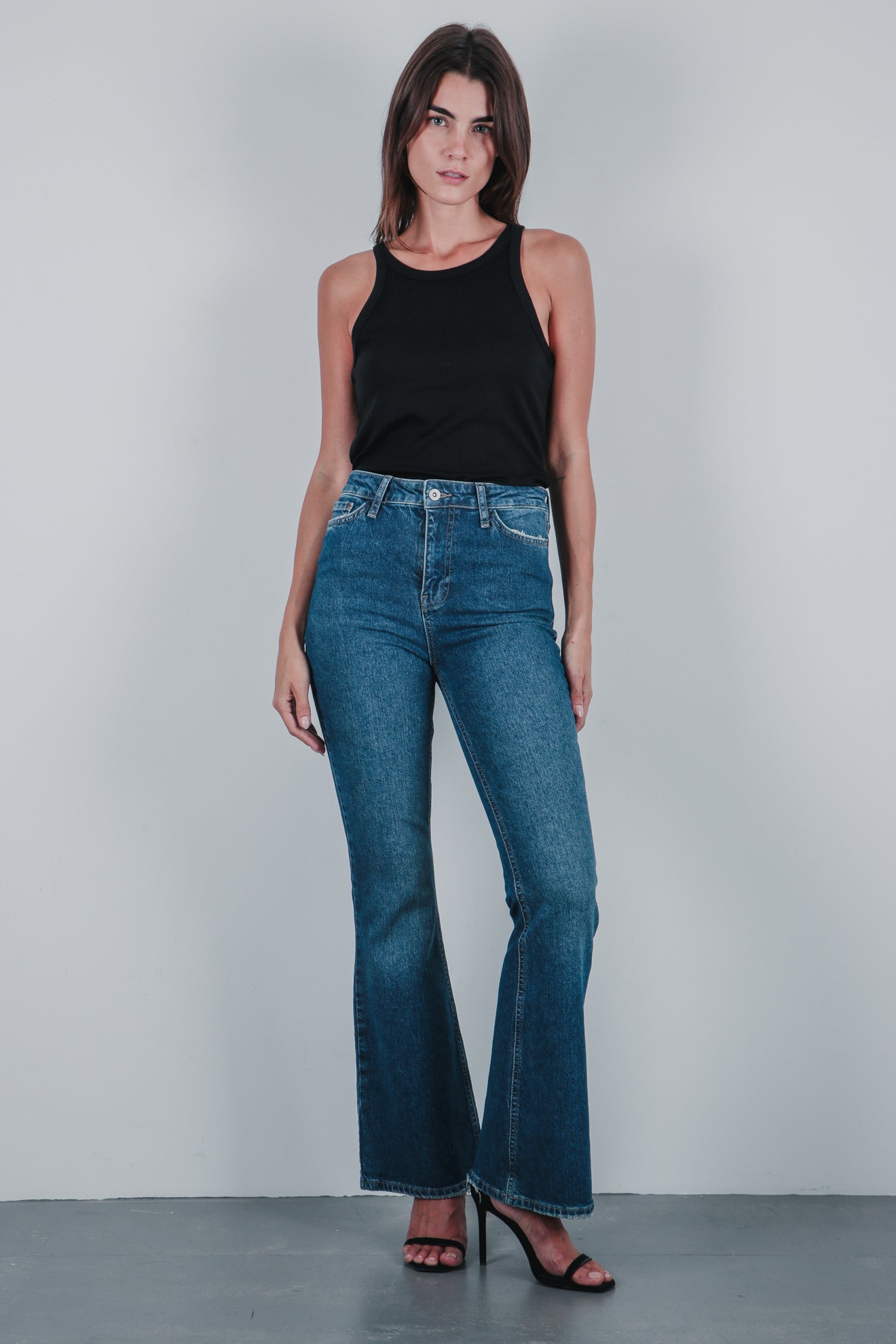 Τζιν flare ψηλόμεσο