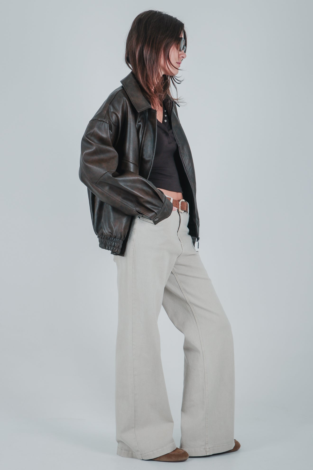 Τζάκετ πιλότου από συνθετικό δέρμα