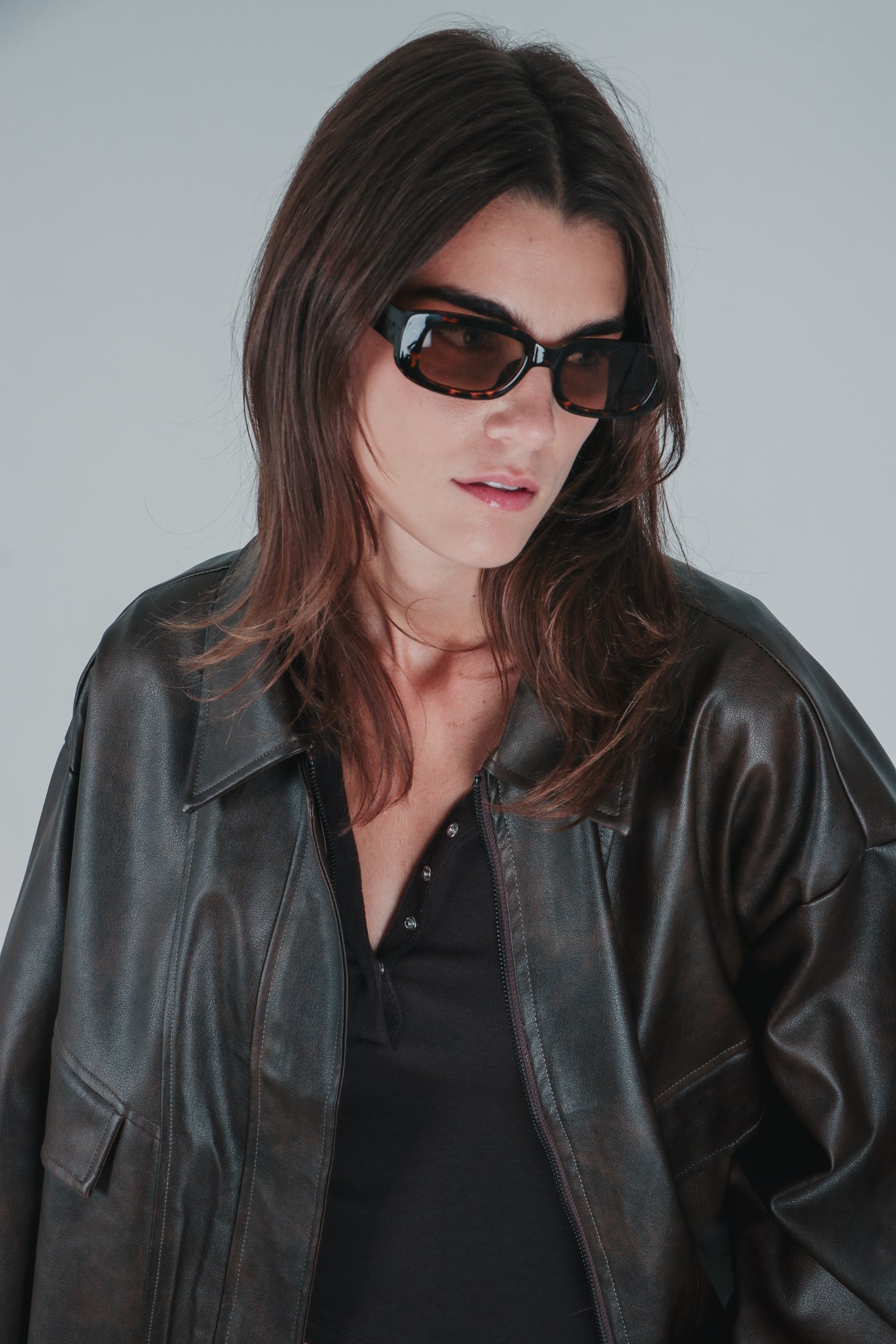 Τζάκετ πιλότου από συνθετικό δέρμα