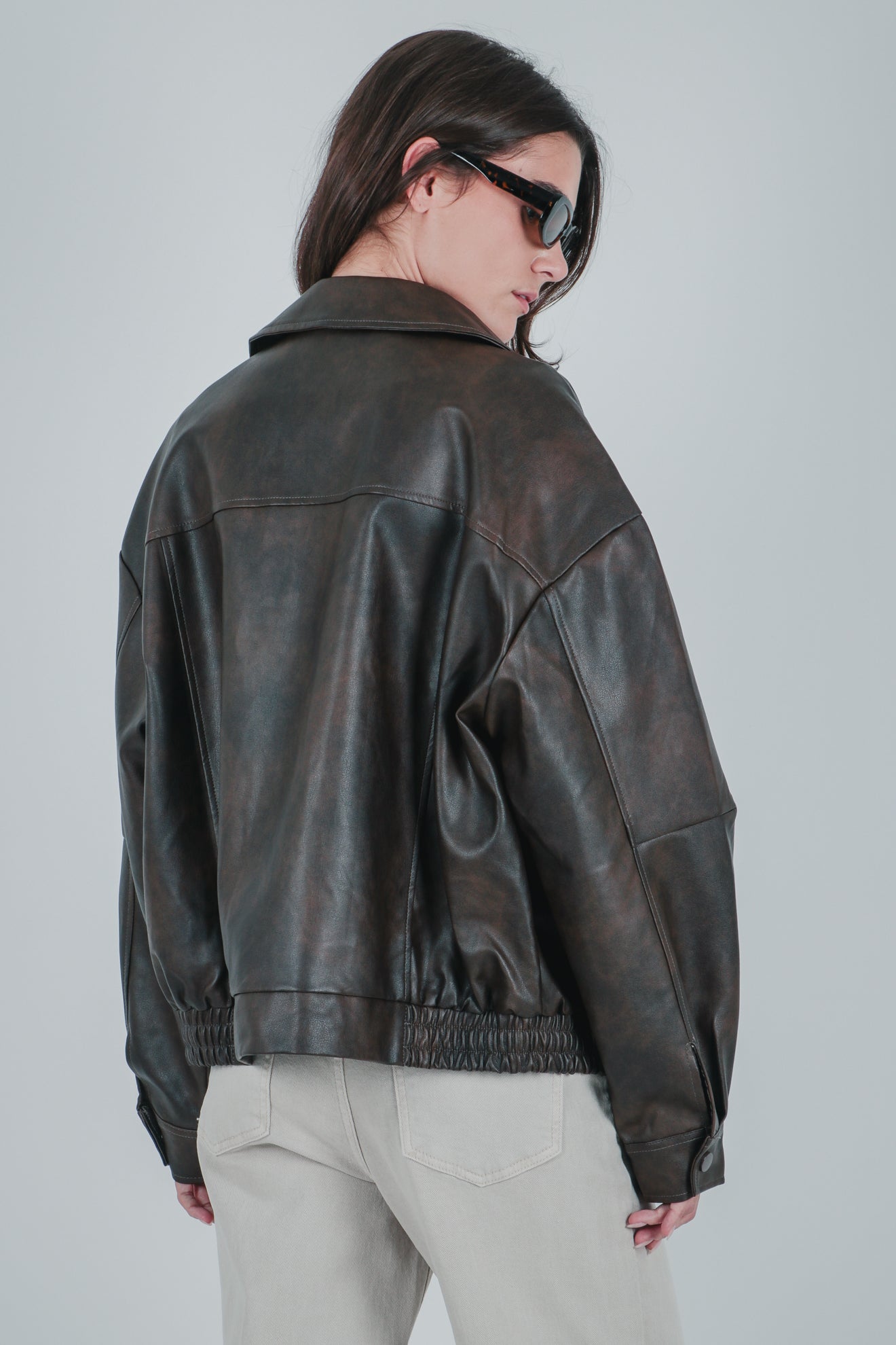 Τζάκετ πιλότου από συνθετικό δέρμα