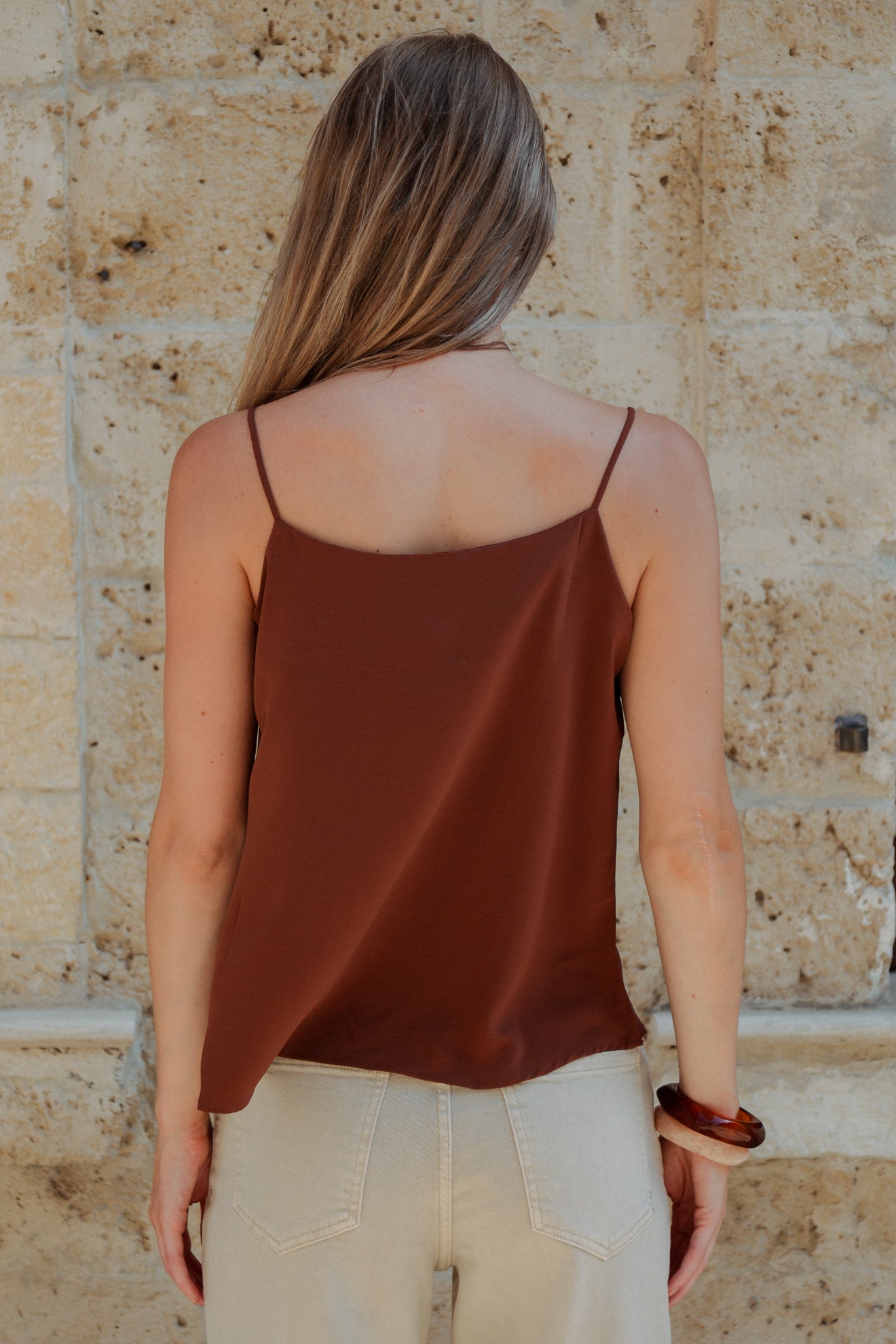 Μπλούζα με λεπτή τιράντα