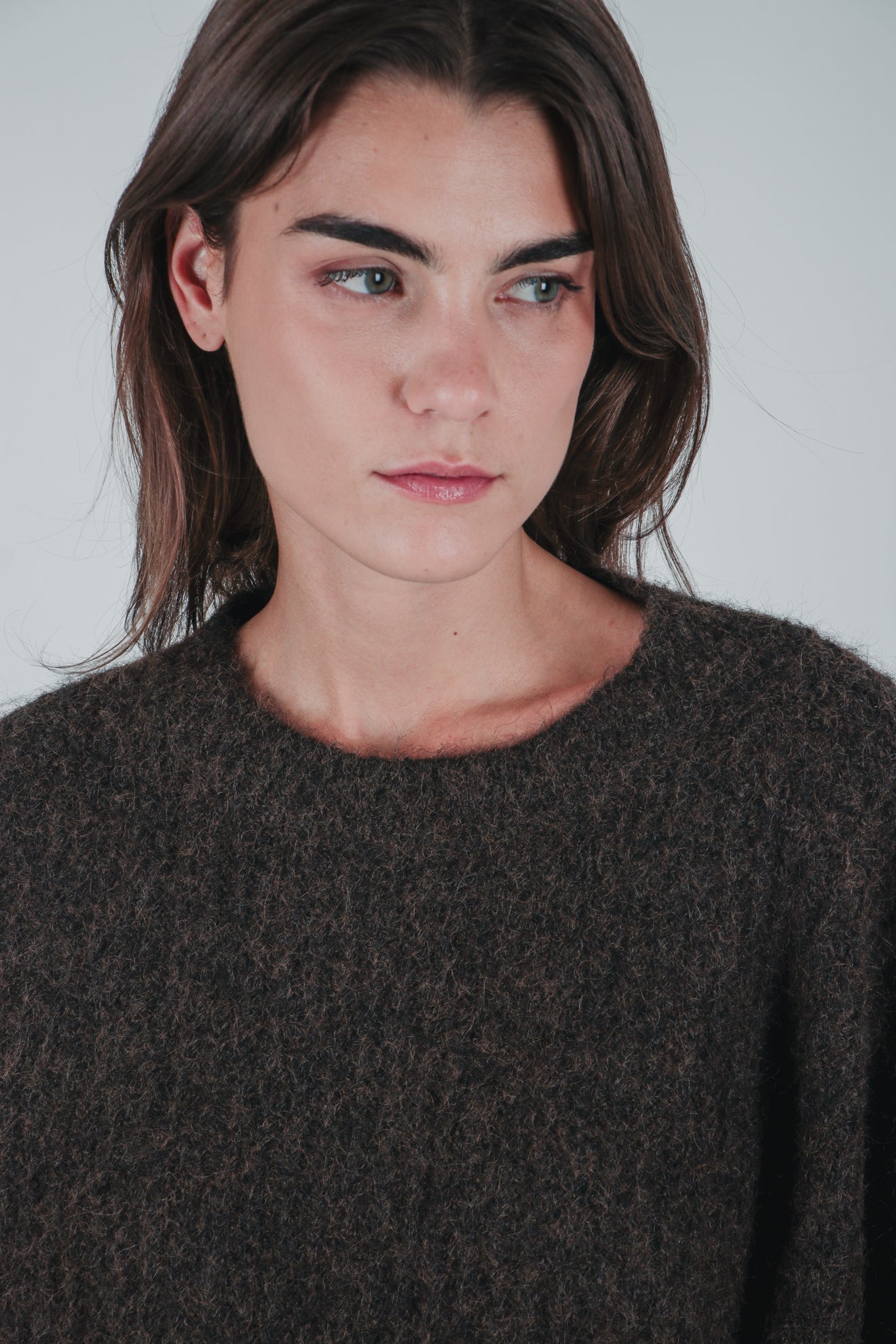 Πλεκτό μάλλινο πουλόβερ oversized