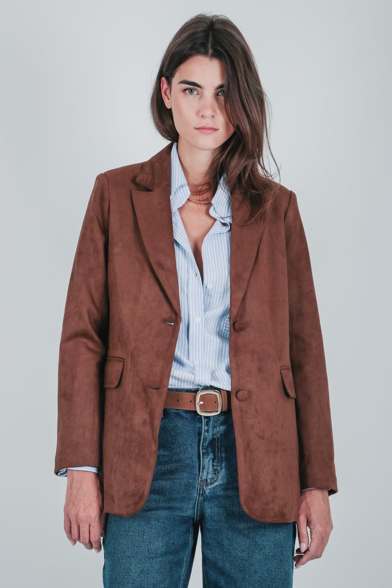 Μπλέιζερ με όψη καστόρ