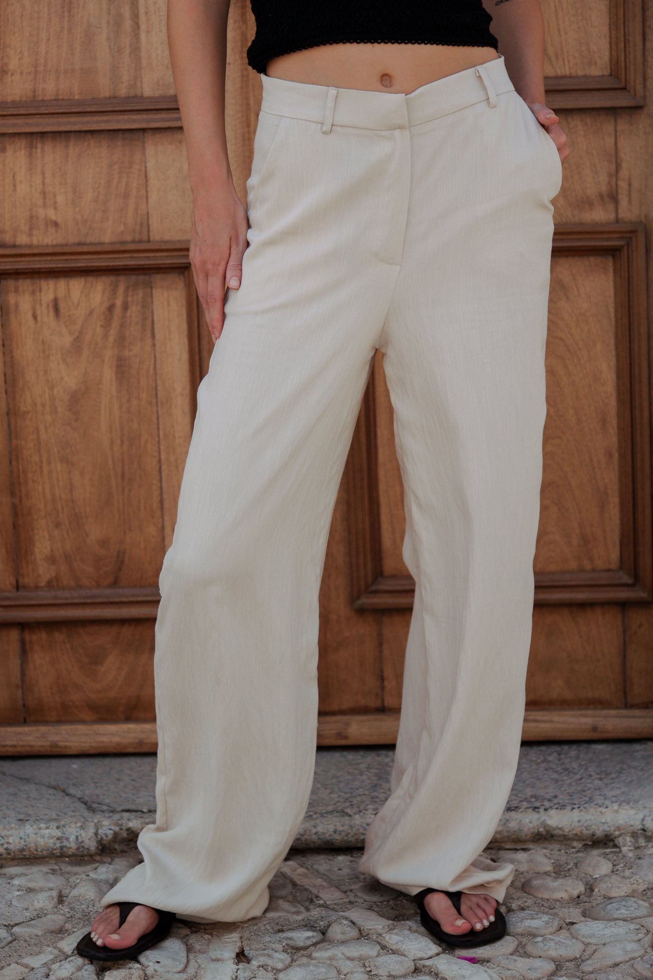 Ριχτό παντελόνι κουστουμιού