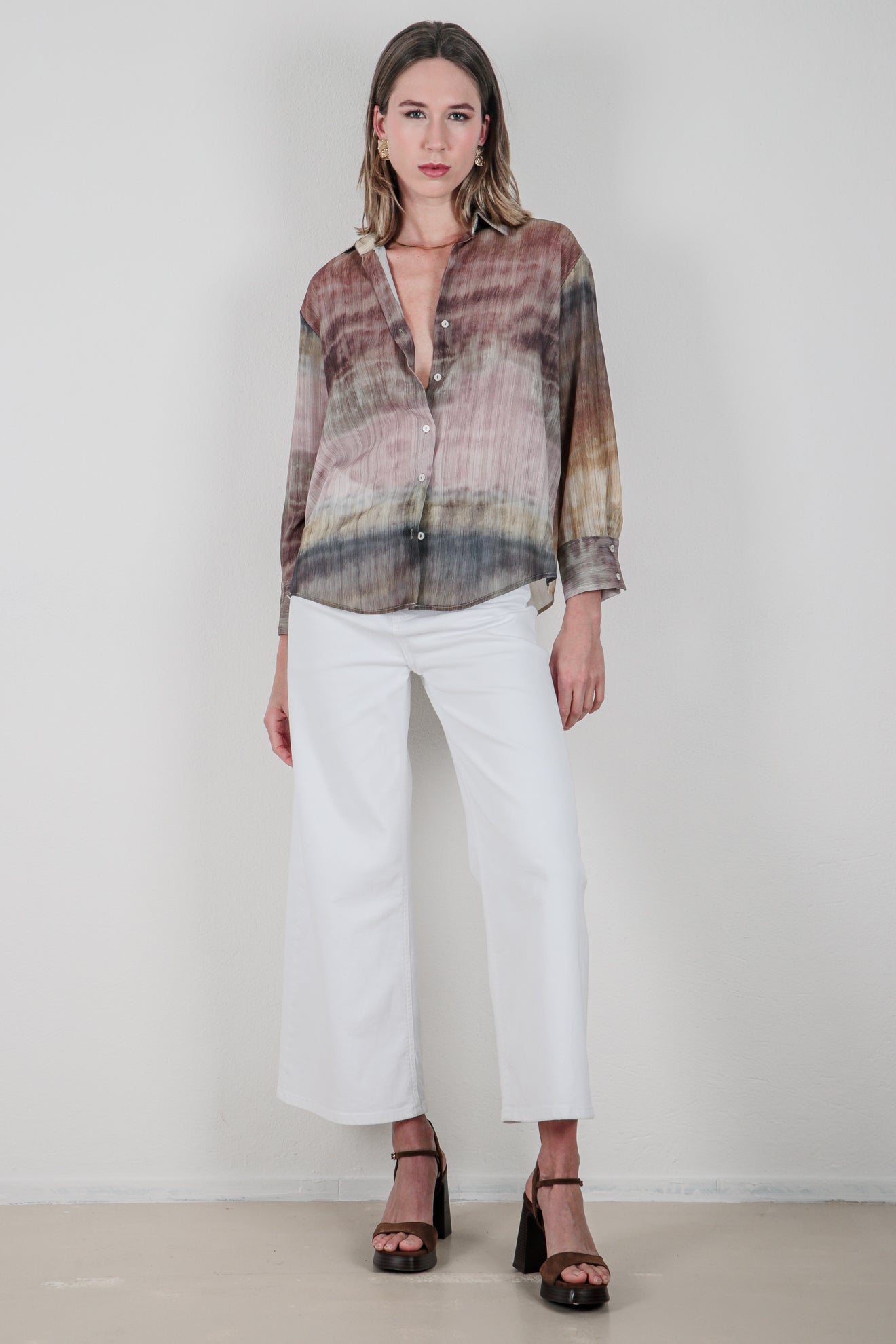 Εμπριμέ ριχτό πουκάμισο