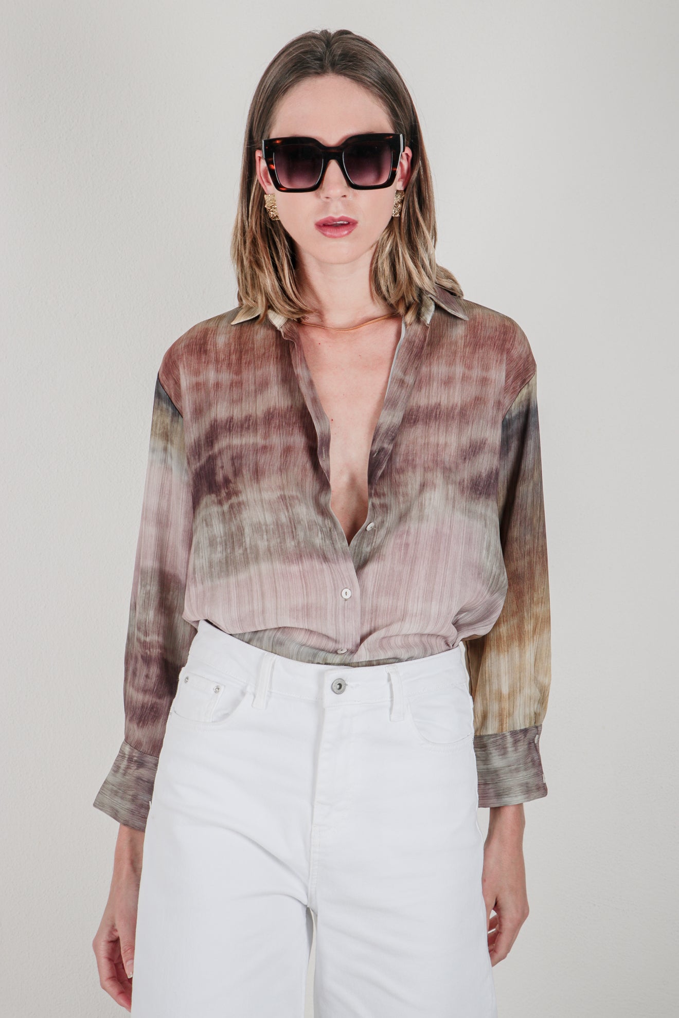 Εμπριμέ ριχτό πουκάμισο