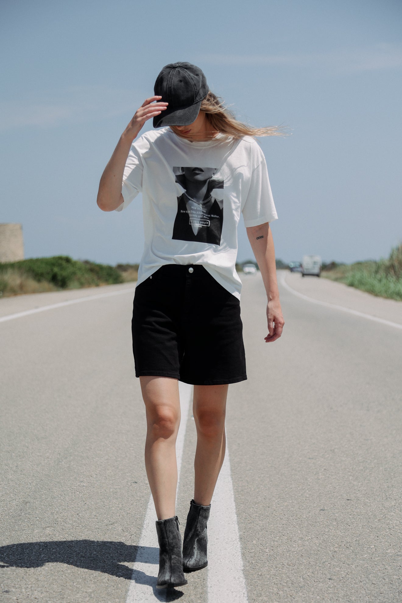 Βαμβακερή μπλούζα με στάμπα