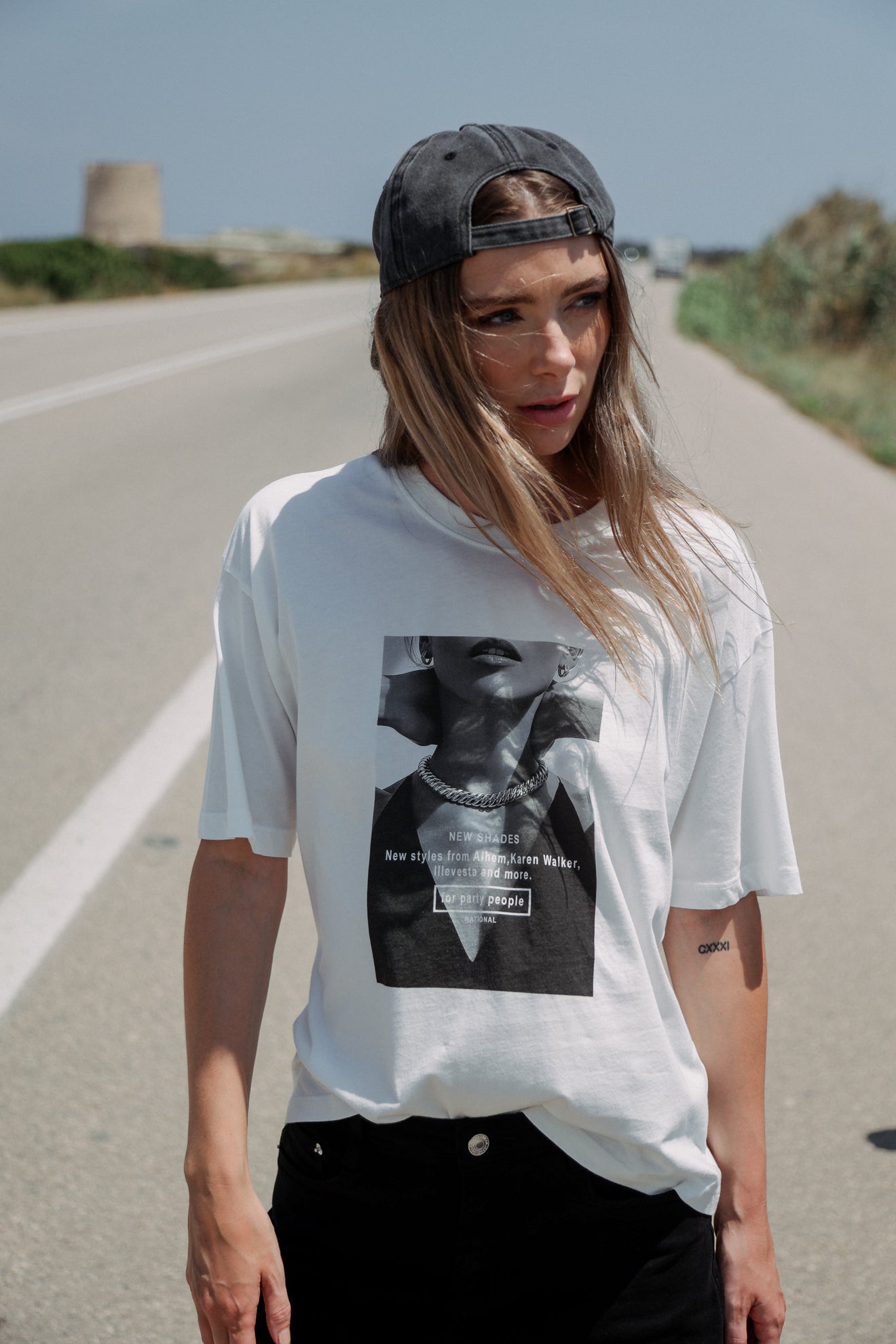 Βαμβακερή μπλούζα με στάμπα