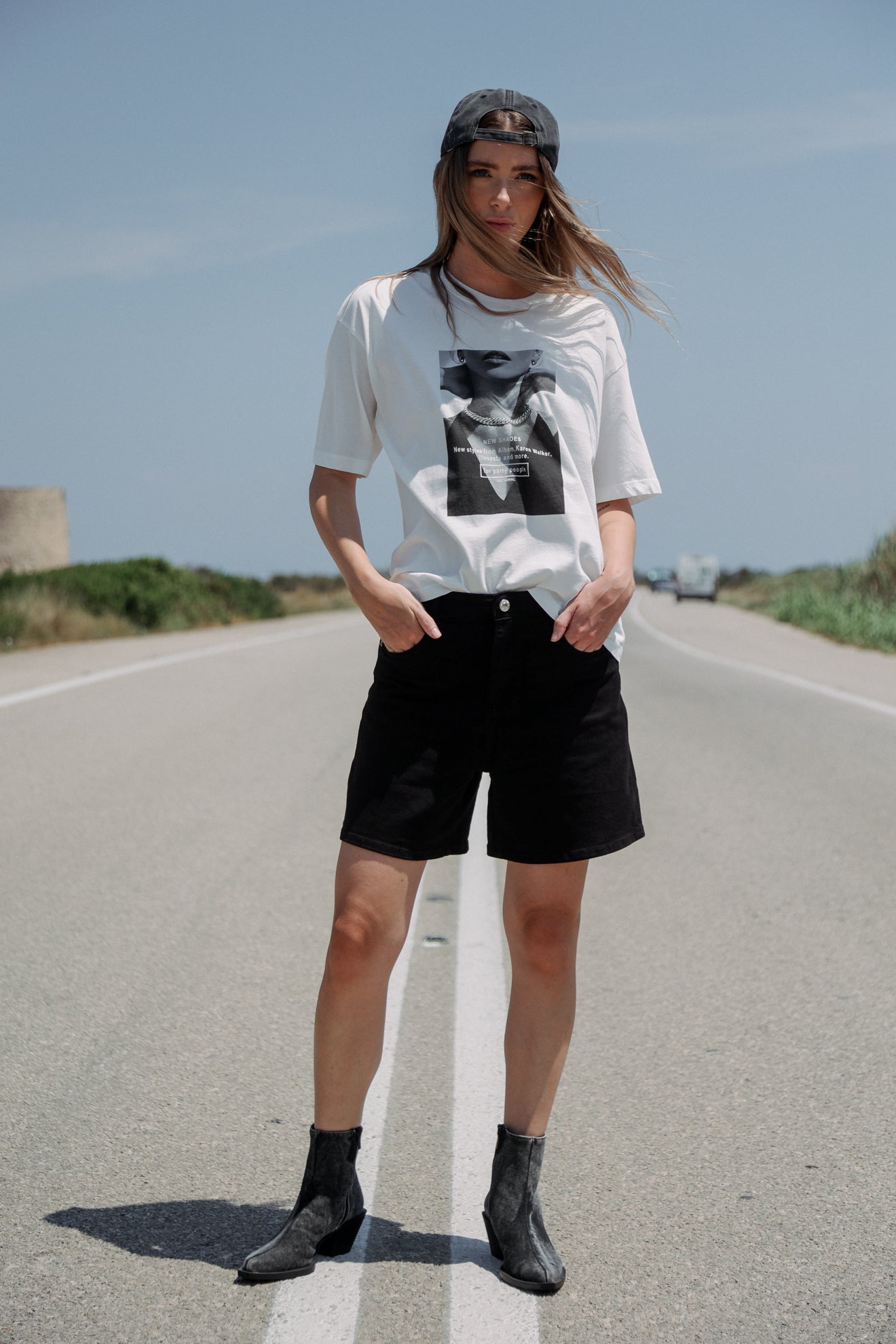 Βαμβακερή μπλούζα με στάμπα