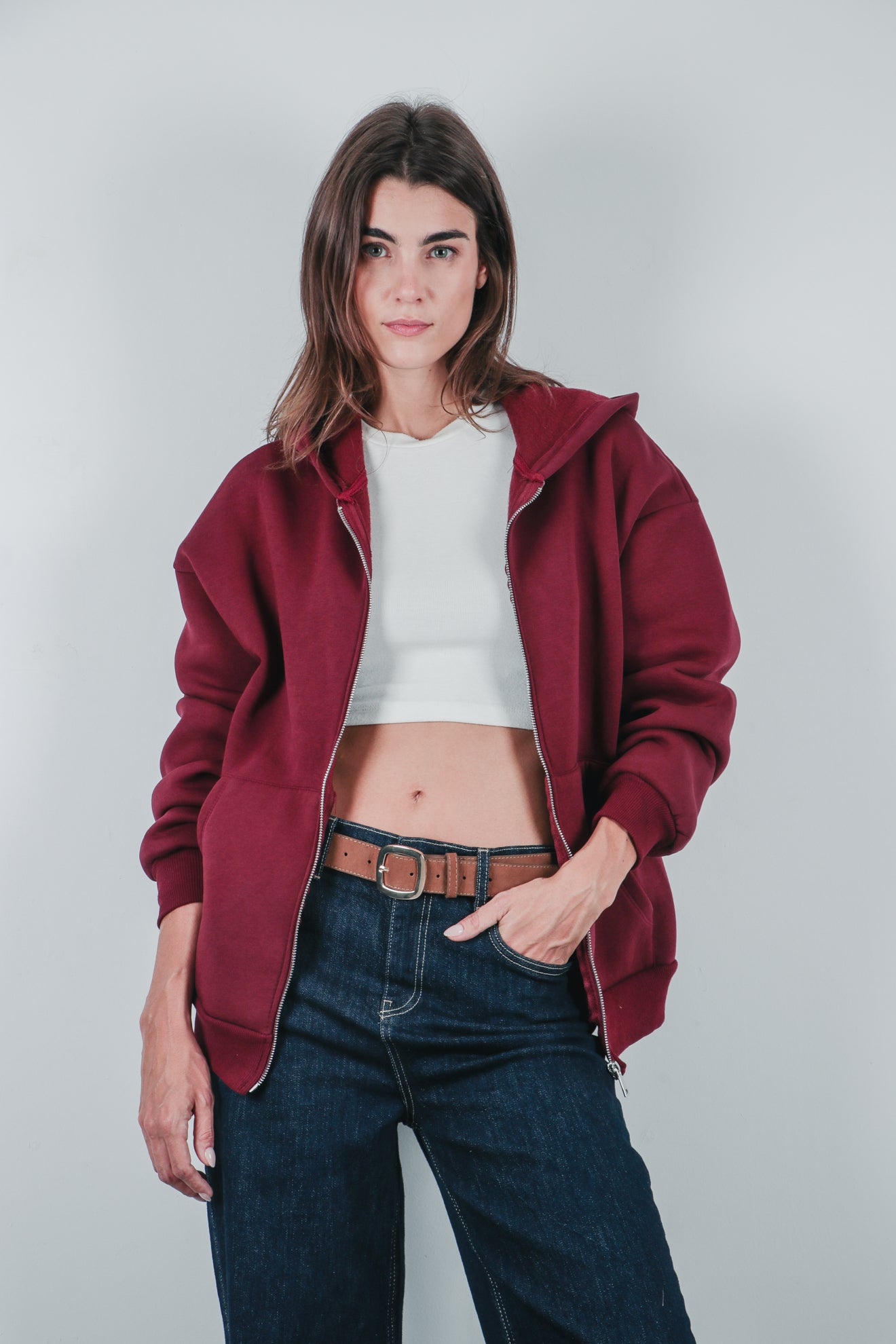 Ζακέτα φούτερ με κουκούλα