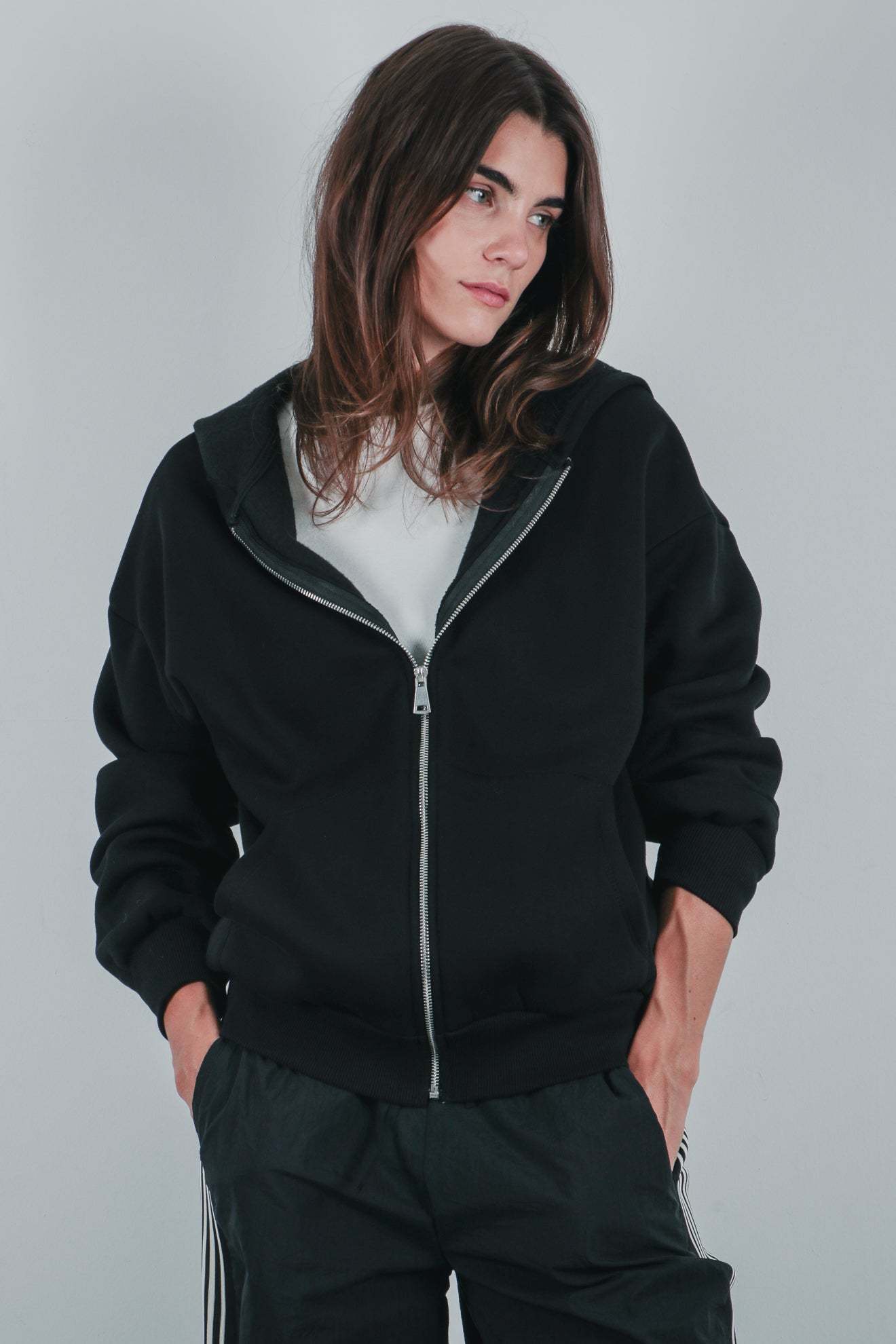 Ζακέτα φούτερ με κουκούλα