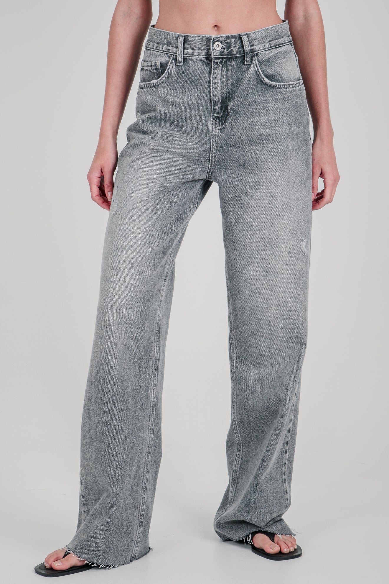 Τζιν straight ψηλόμεσο full length