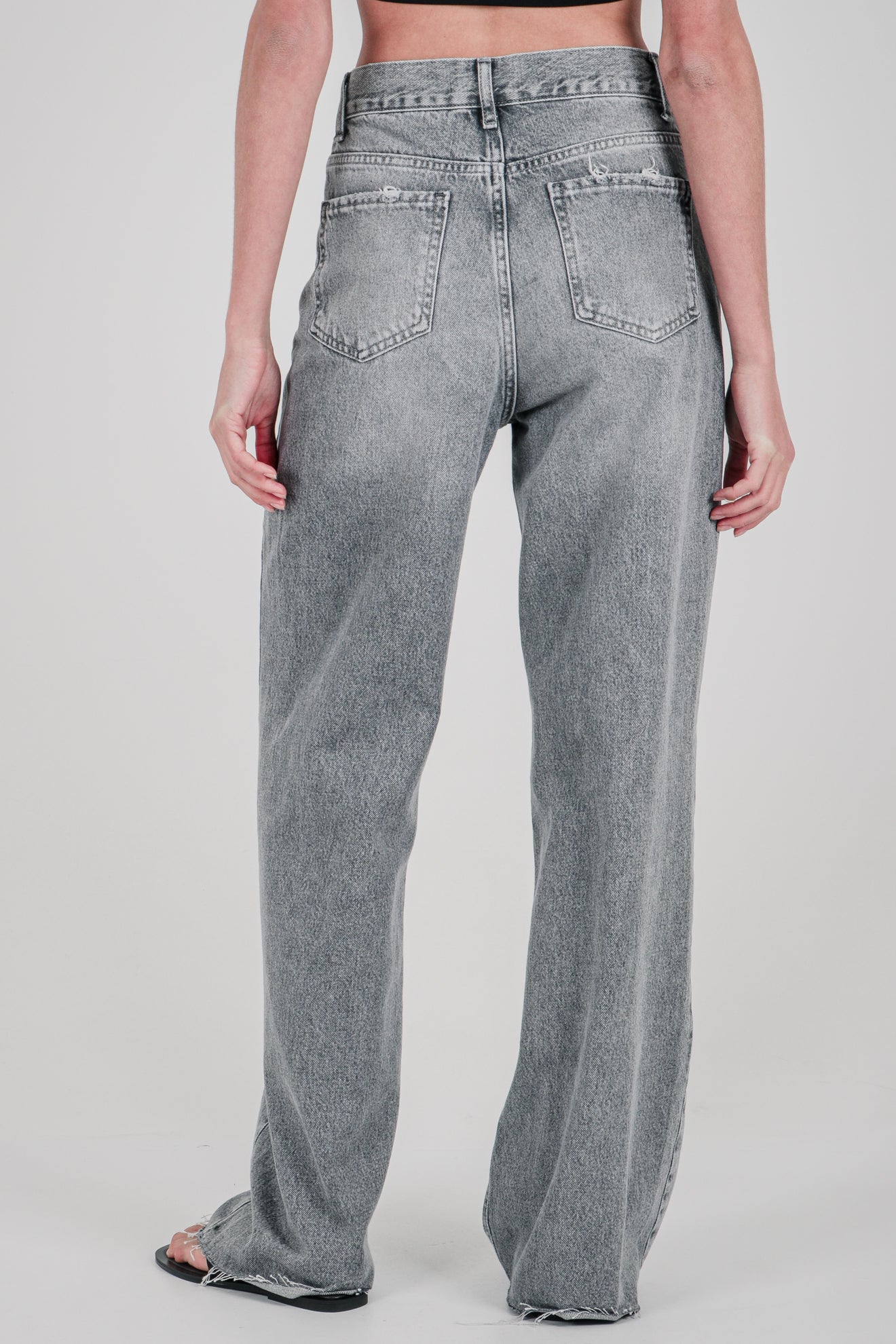 Τζιν straight ψηλόμεσο full length