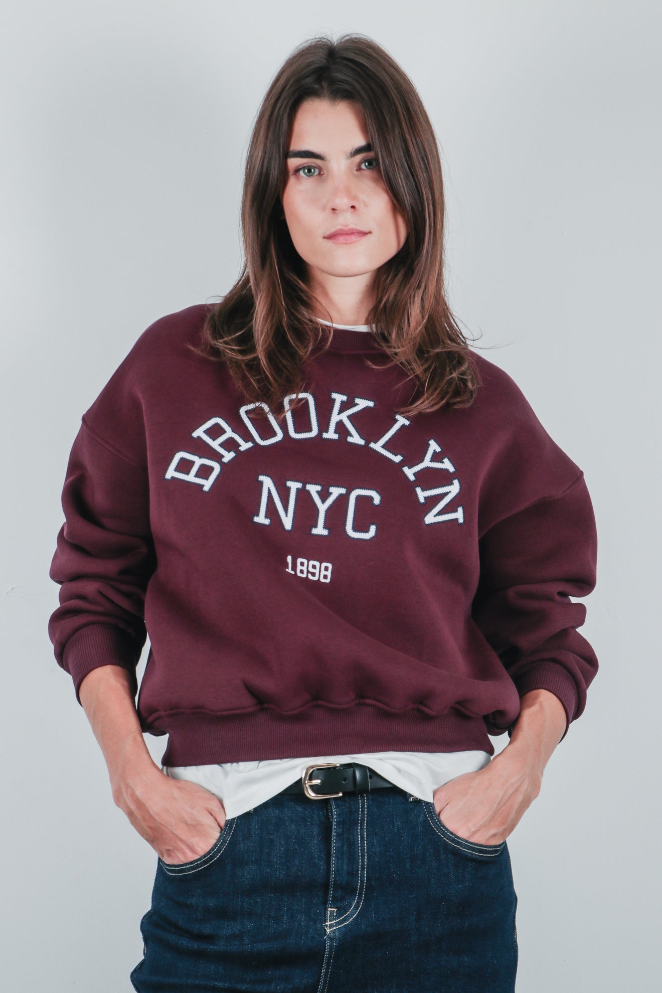 Φούτερ με επιγραφή brooklyn