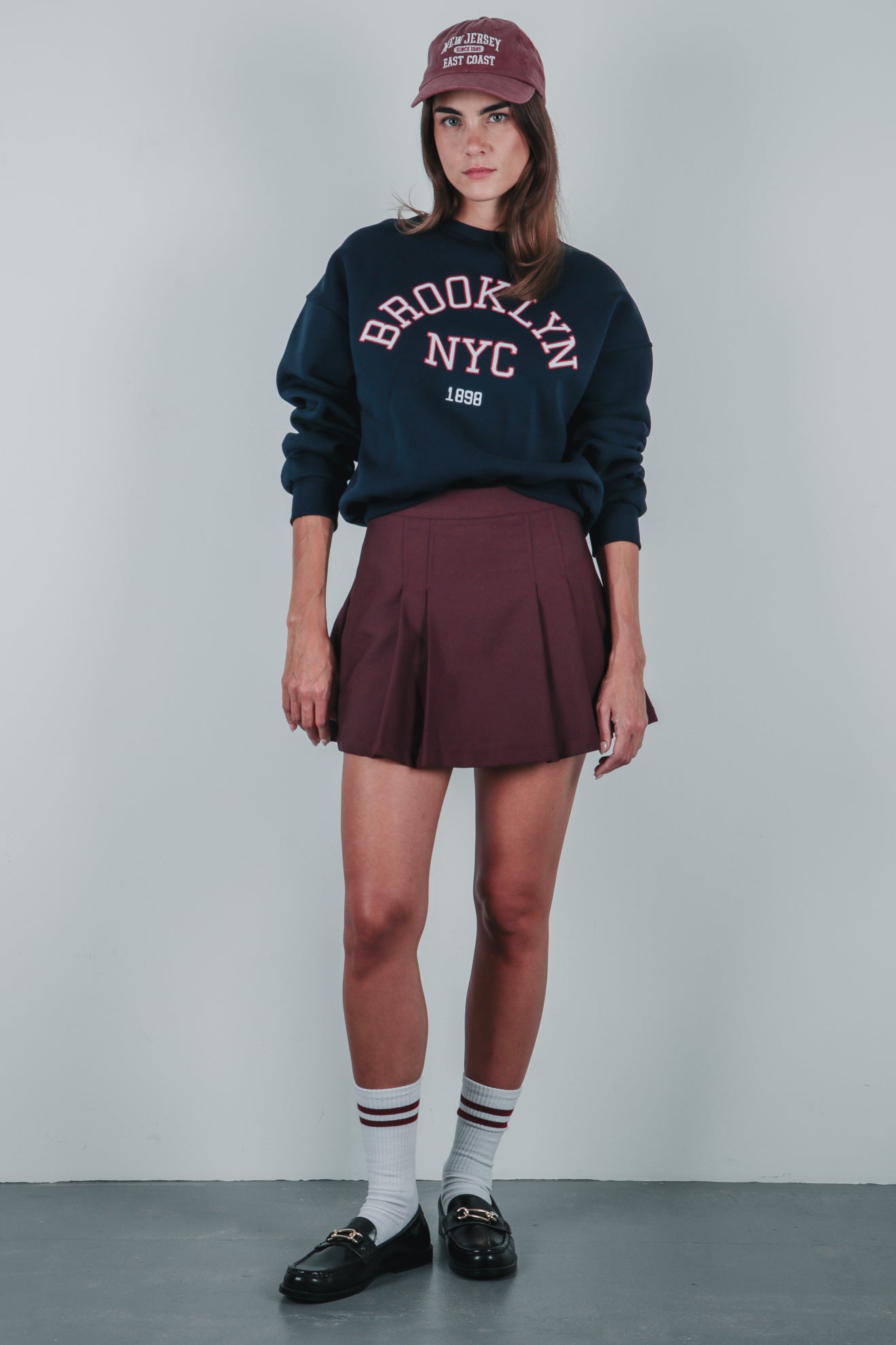 Φούτερ με επιγραφή brooklyn