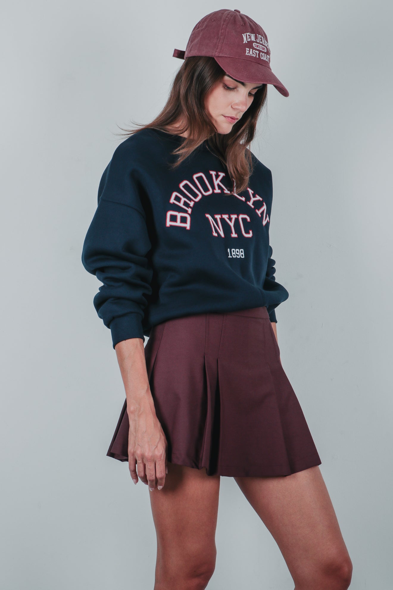 Φούτερ με επιγραφή brooklyn