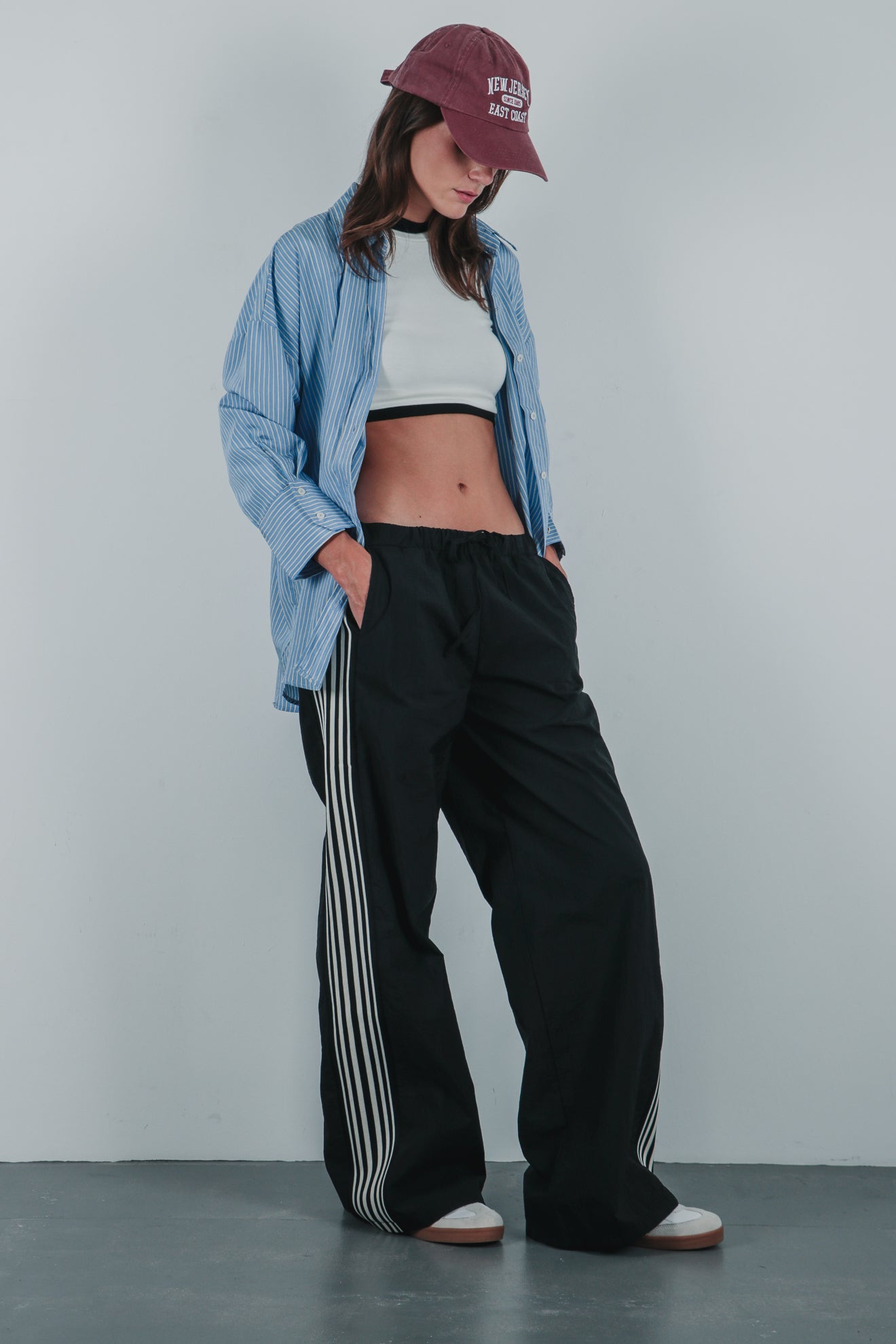 Ριγέ πουκάμισο με τσέπη