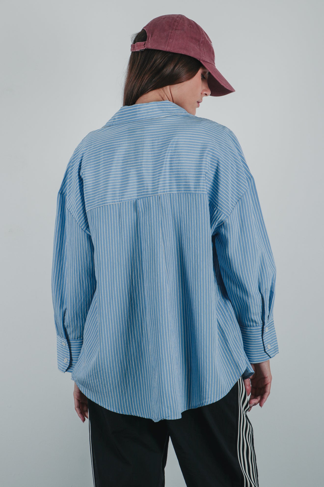 Ριγέ πουκάμισο με τσέπη