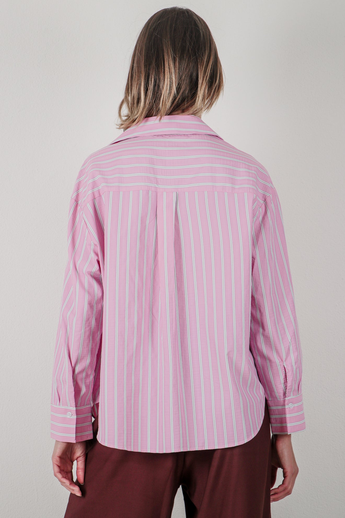 Ριγέ πουκάμισο oversize