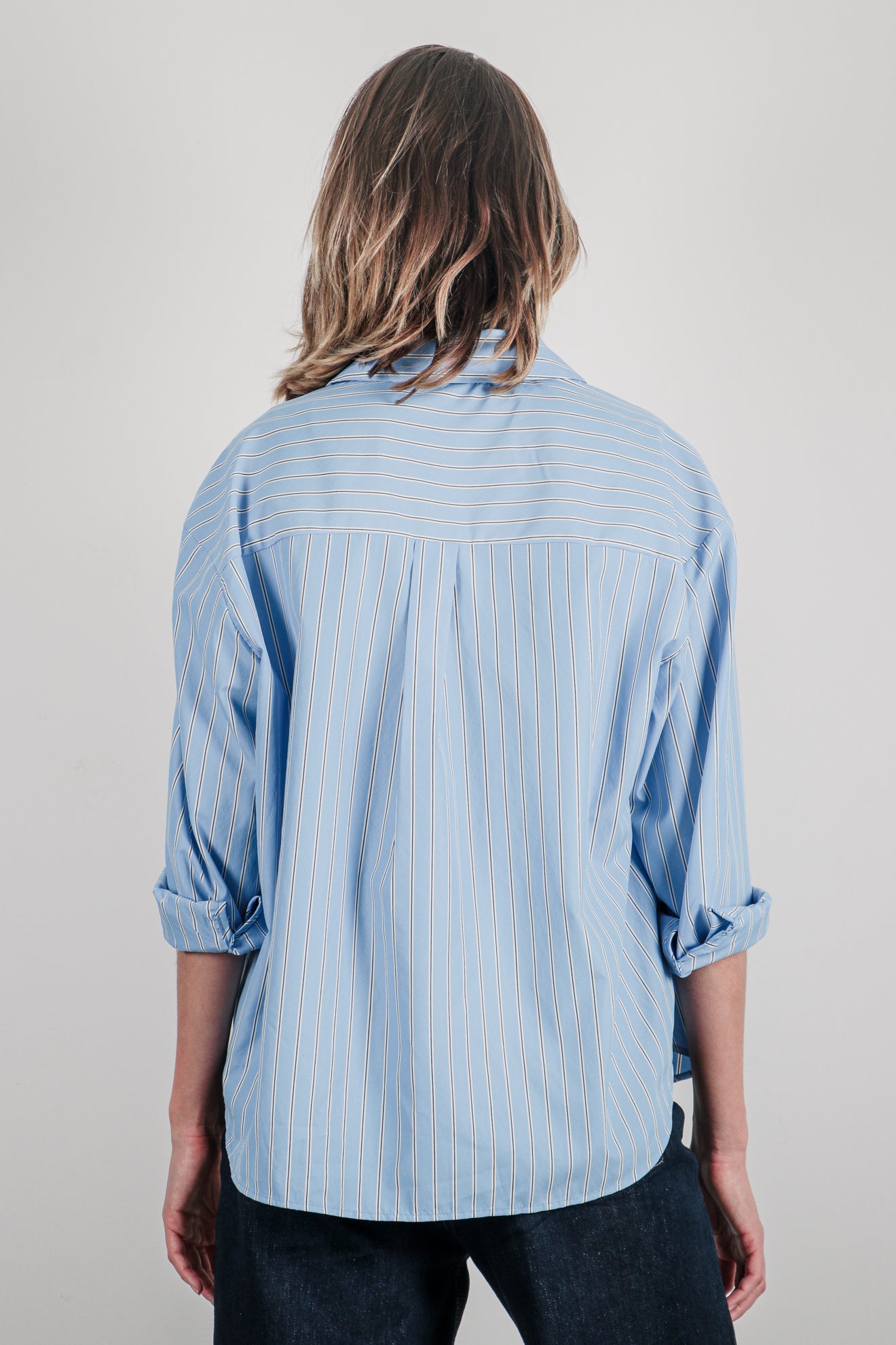 Ριγέ πουκάμισο oversize