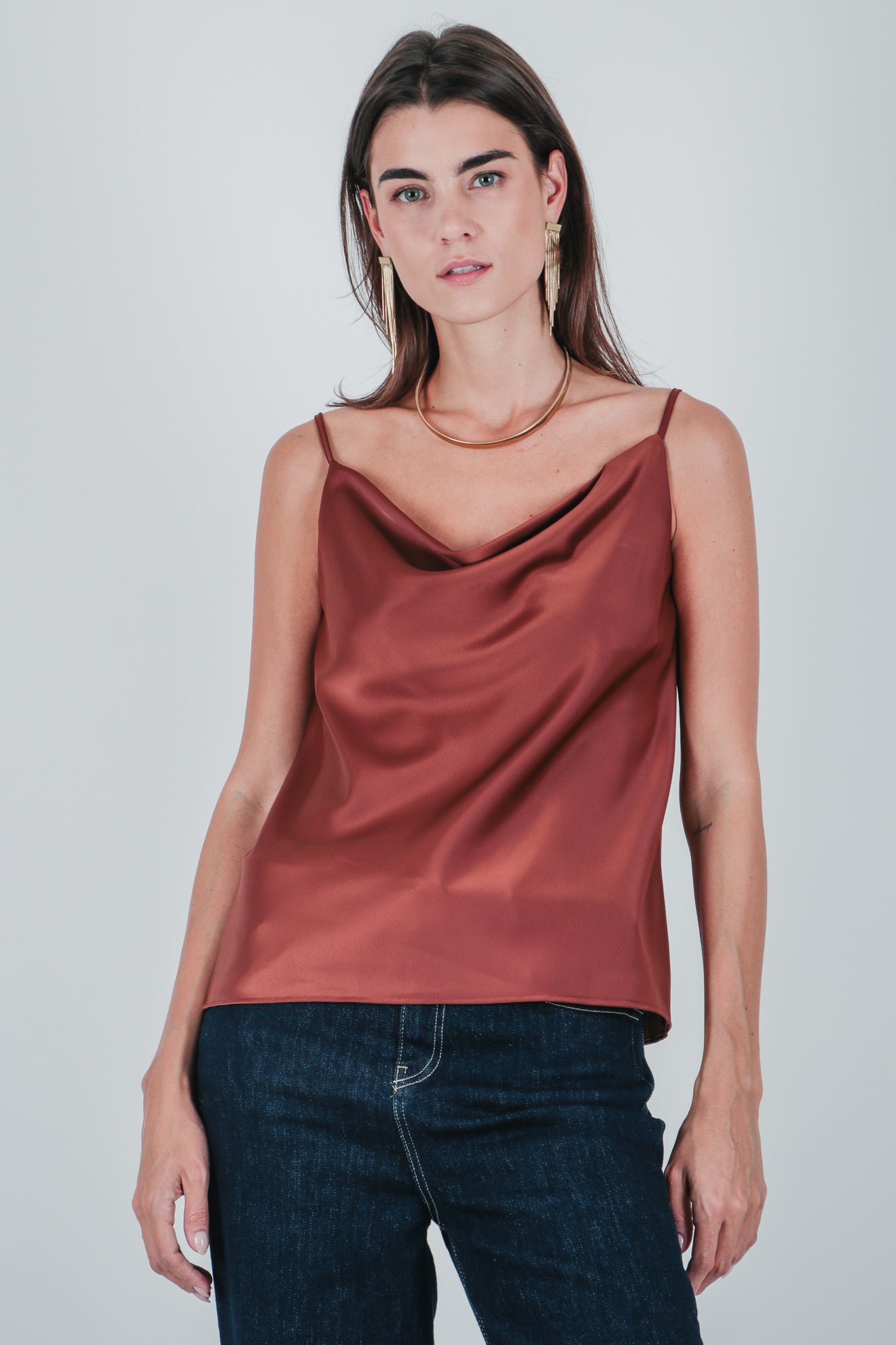 Σατινέ τοπ ντραπέ