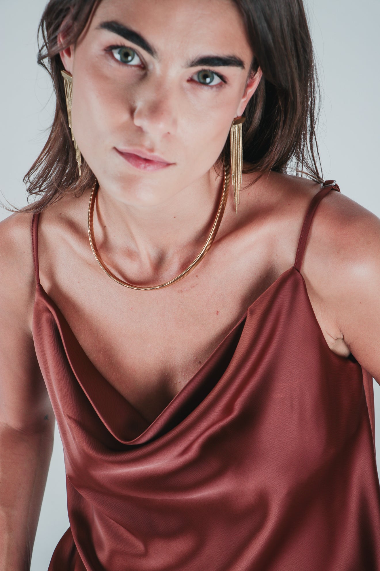 Σατινέ τοπ ντραπέ