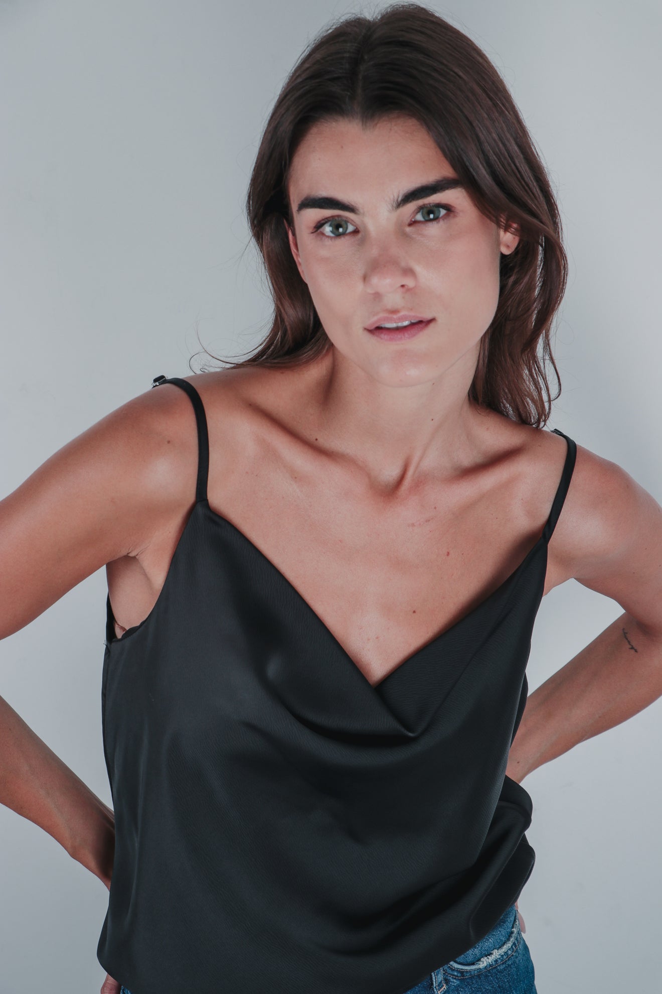 Σατινέ τοπ ντραπέ