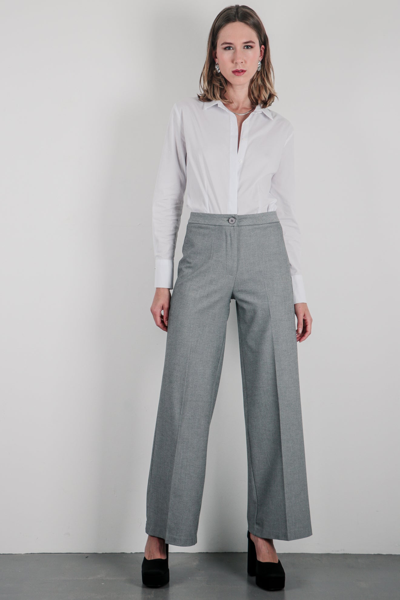 Μεσάτο πουκάμισο από ποπλίνα