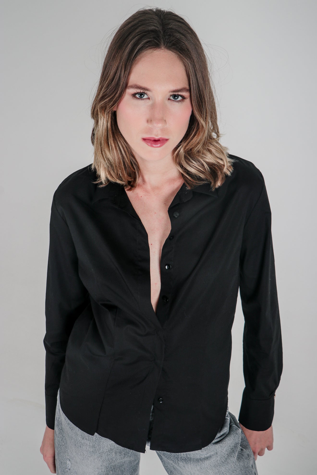 Μεσάτο πουκάμισο από ποπλίνα