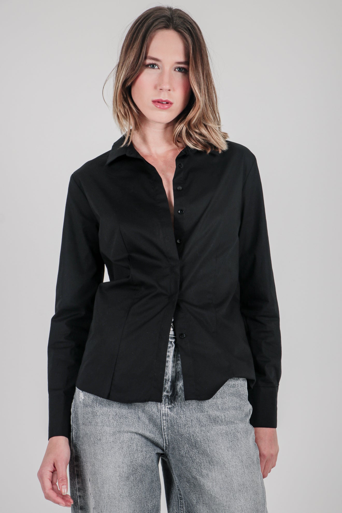 Μεσάτο πουκάμισο από ποπλίνα