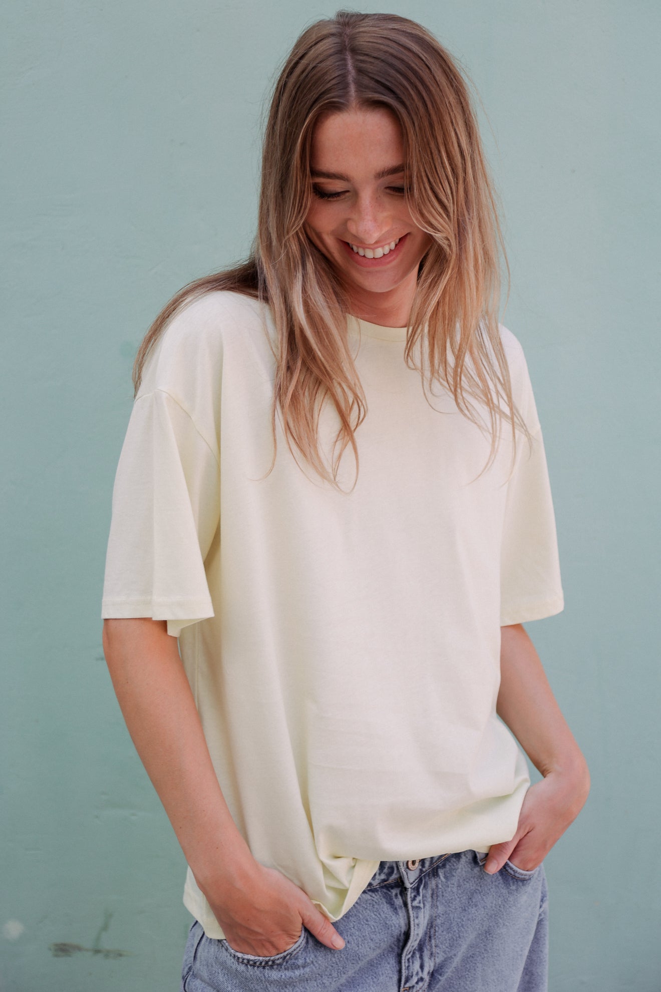 Βαμβακερή μπλούζα με κοντό μανίκι