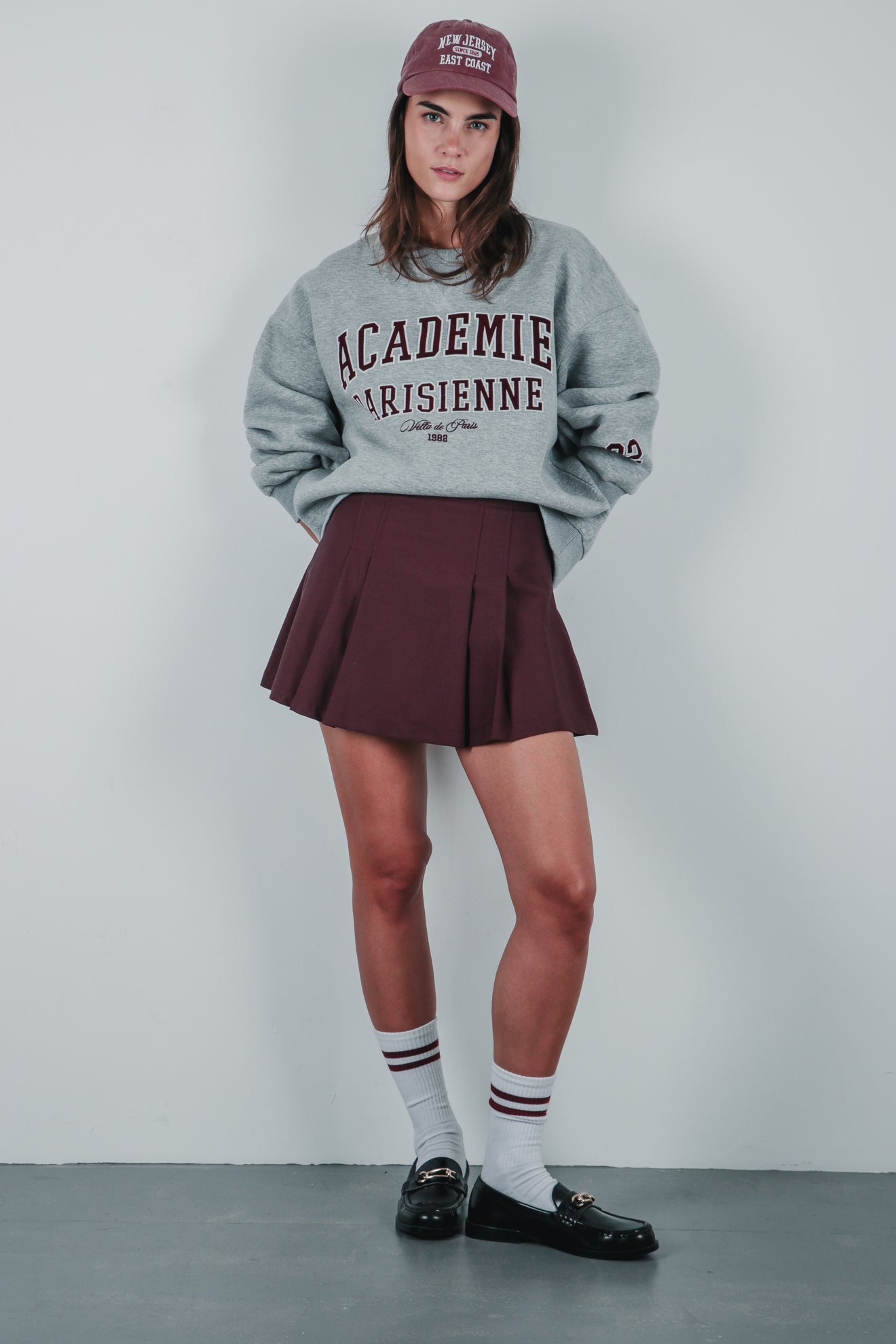 Φούστα σορτς με πιέτες