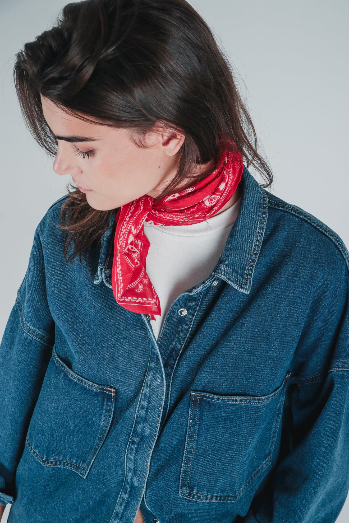 Πουκάμισο ντένιμ oversized