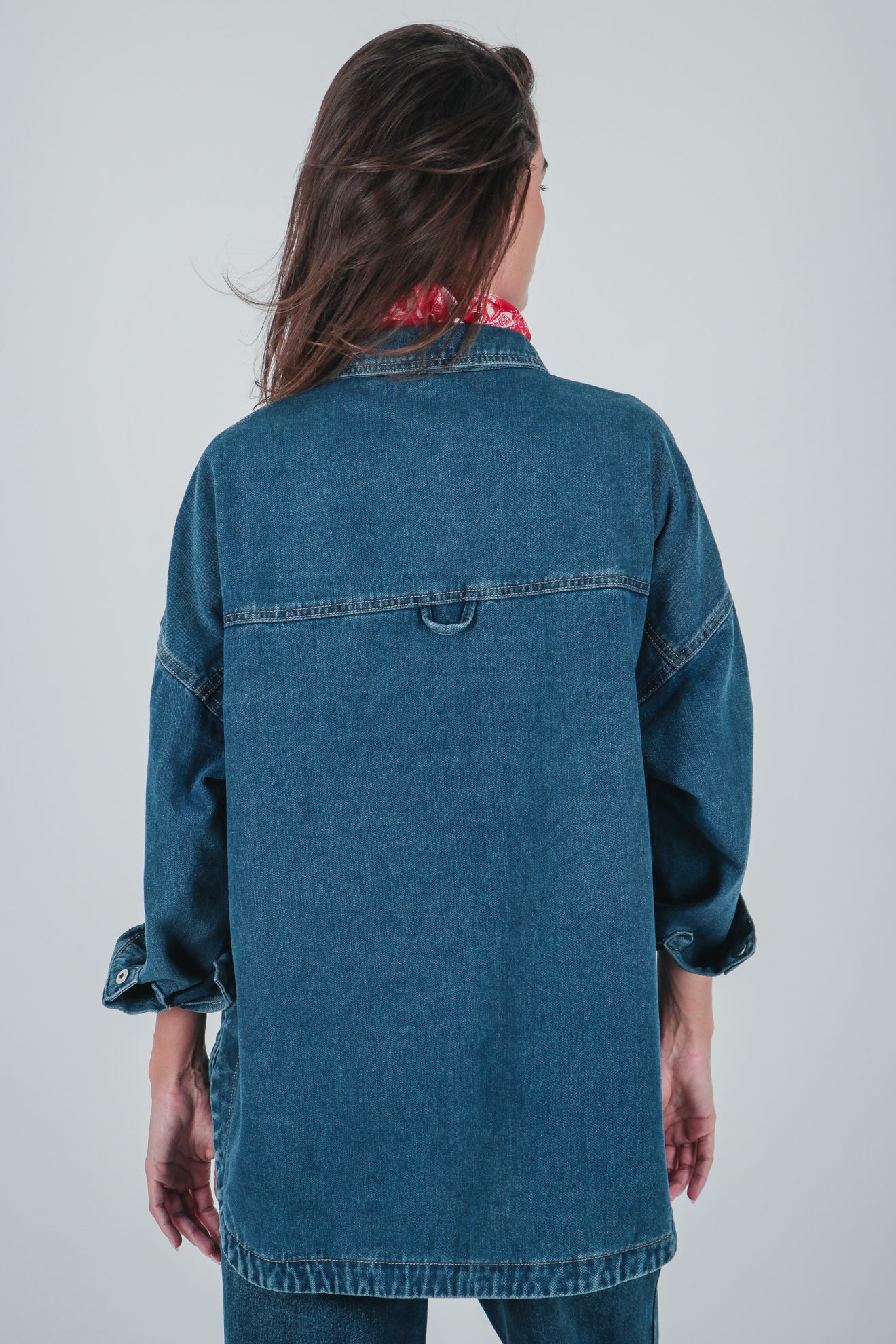 Πουκάμισο ντένιμ oversized