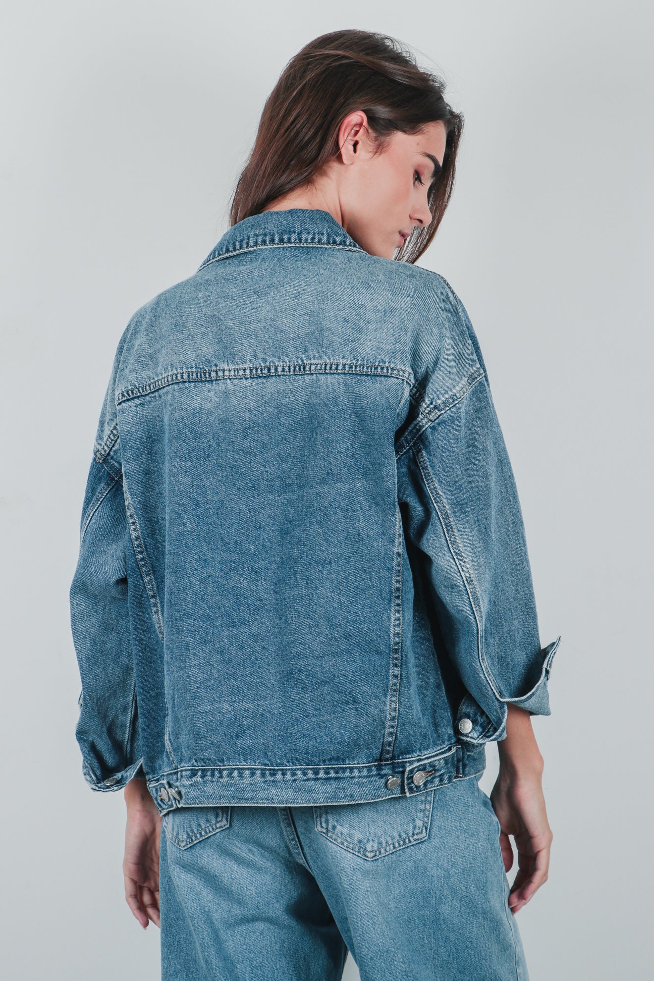 Μπουφάν ντένιμ oversized