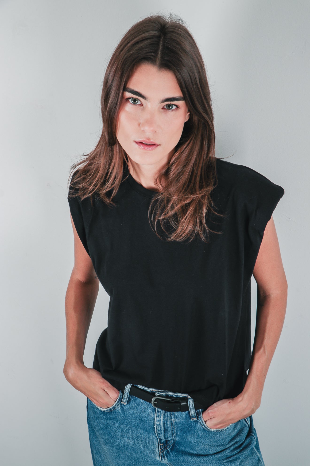 Βαμβακερή μπλούζα με βάτες