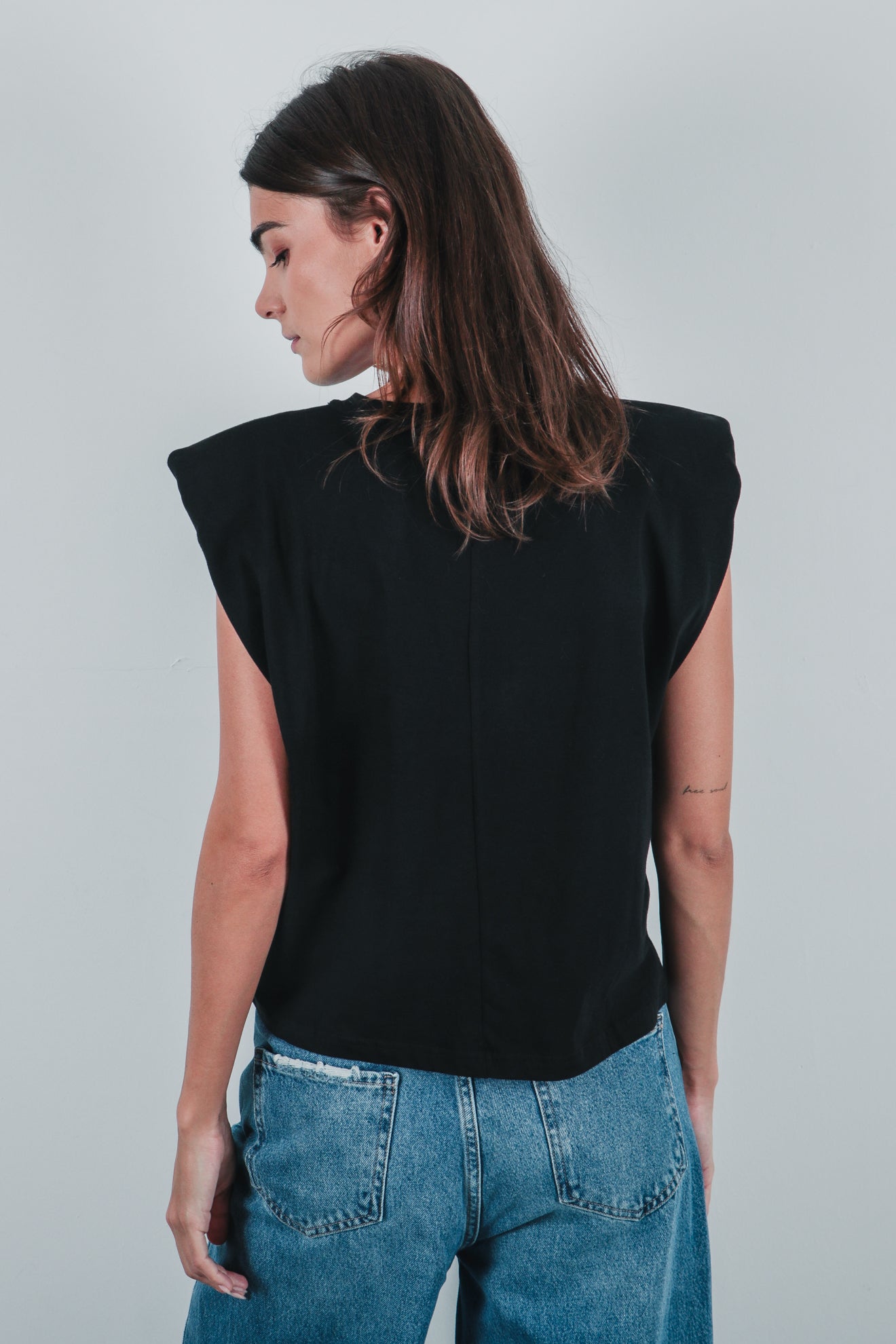 Βαμβακερή μπλούζα με βάτες