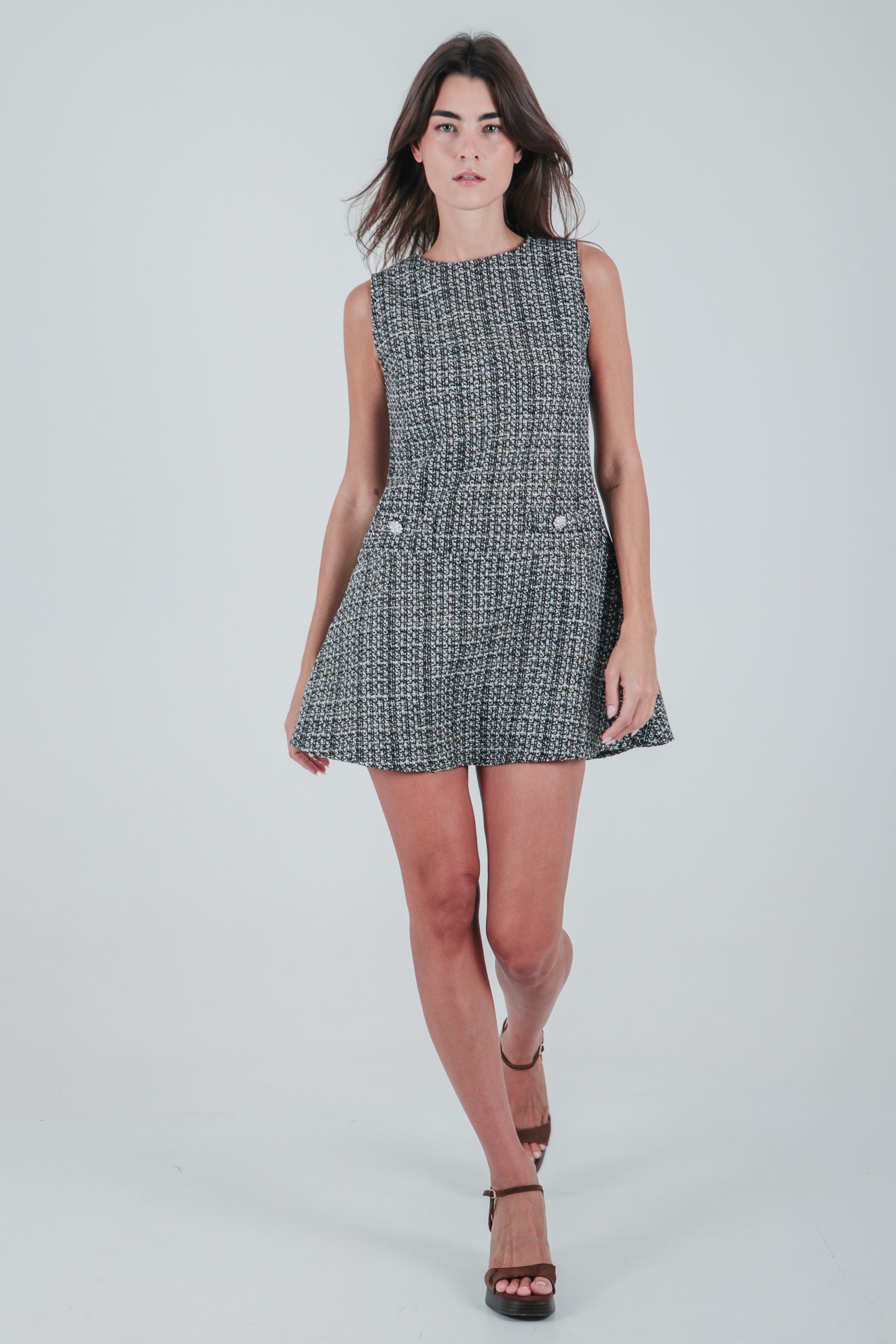 Μίνι φόρεμα tweed