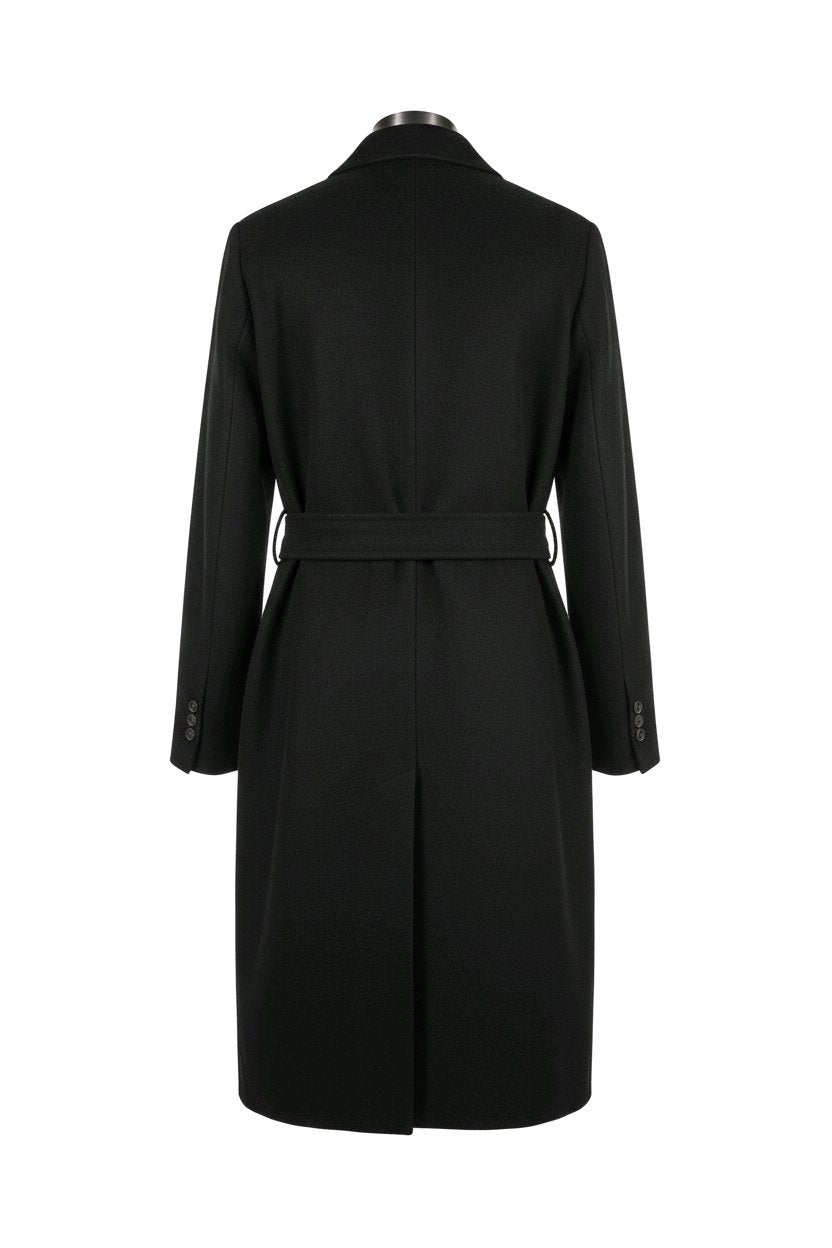 Σταυρωτό παλτό με ζώνη