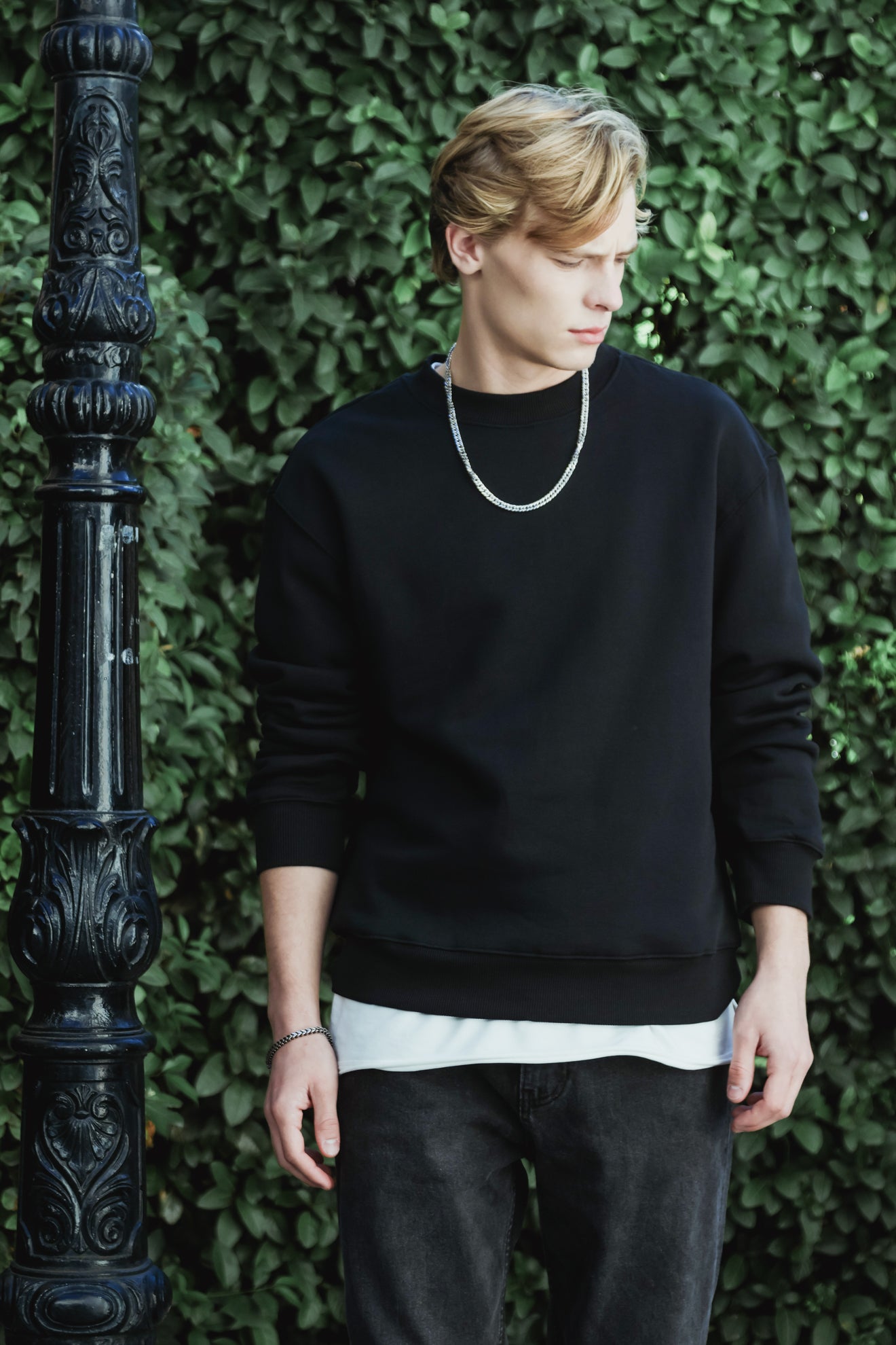 Βαμβακερό φούτερ crewneck