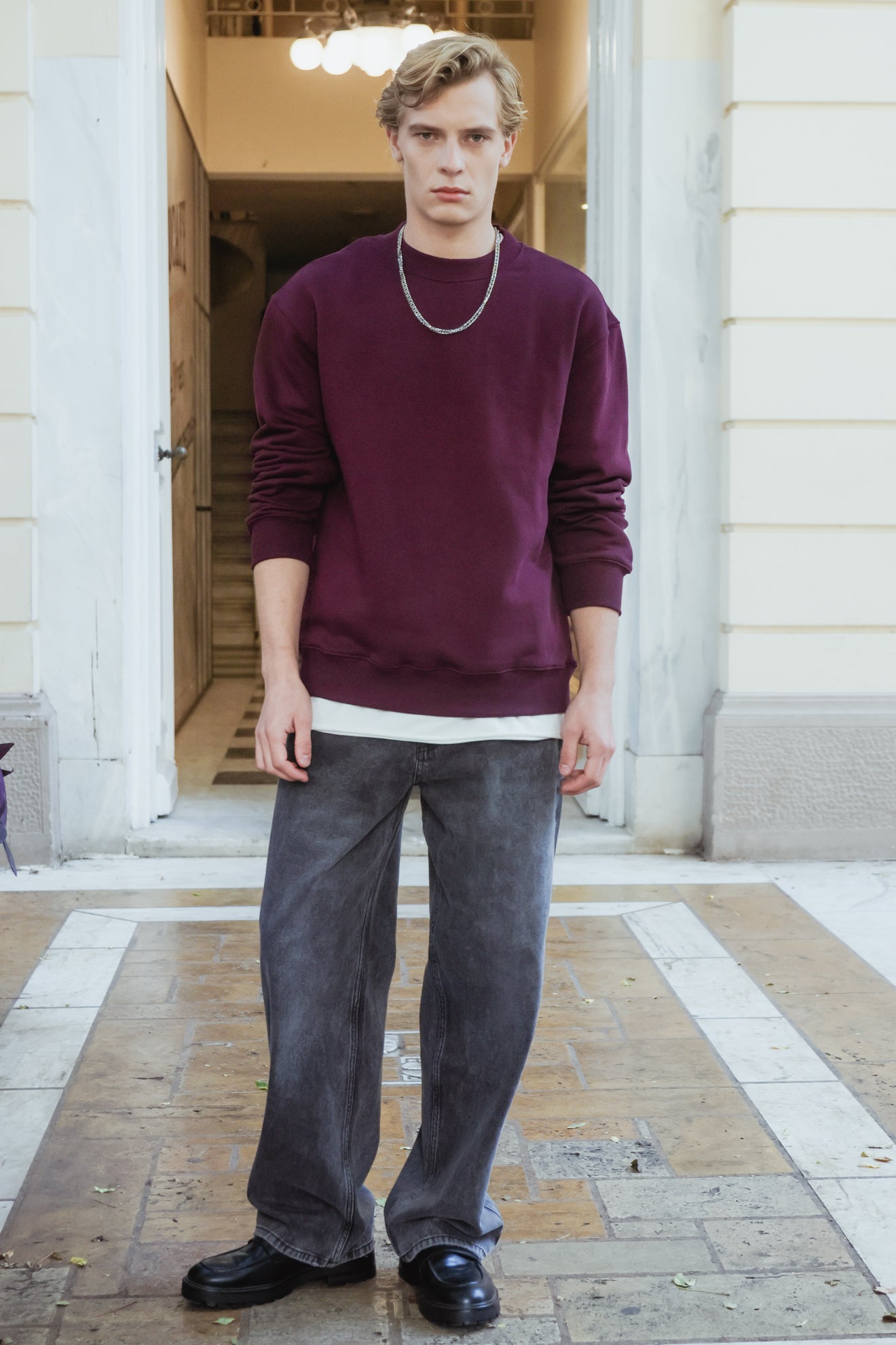 Βαμβακερό φούτερ crewneck