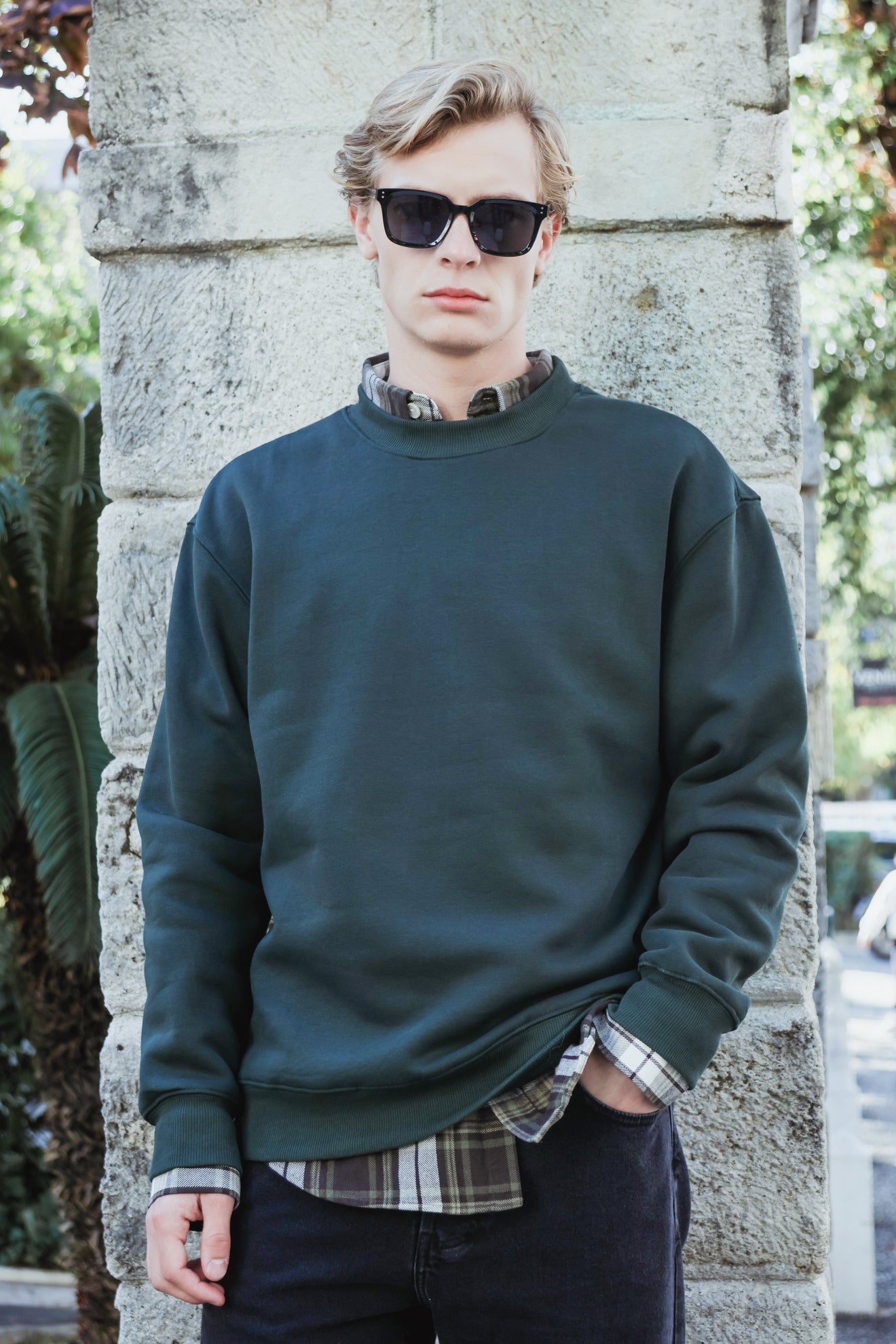 Βαμβακερό φούτερ crewneck