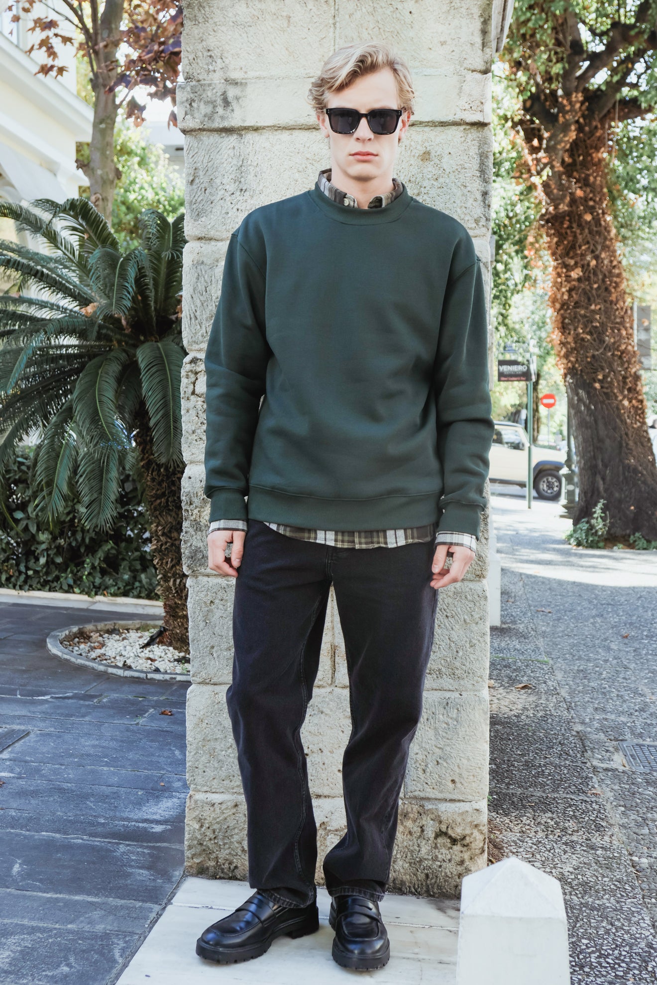 Βαμβακερό φούτερ crewneck