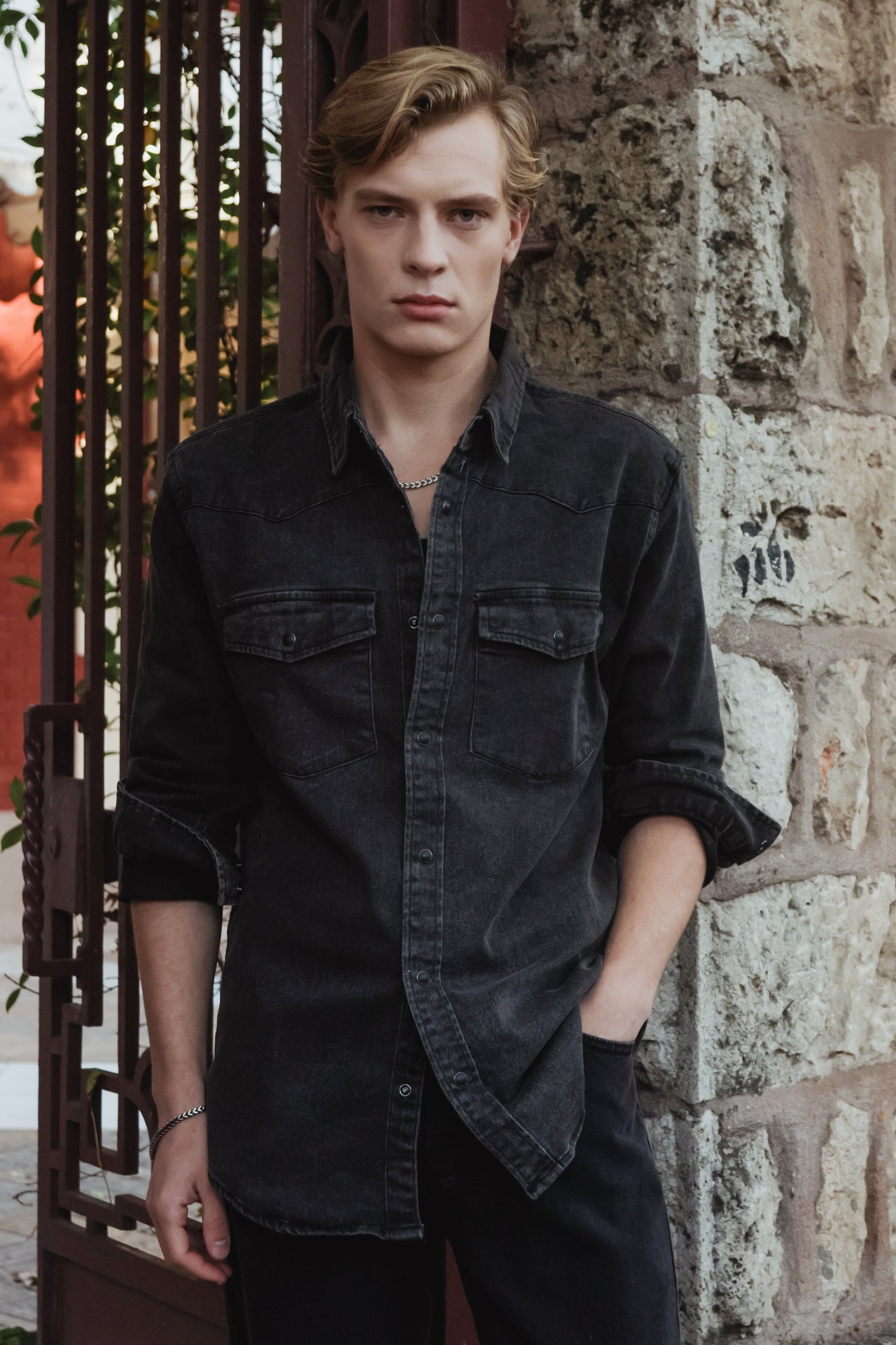 Πουκάμισο ντένιμ western