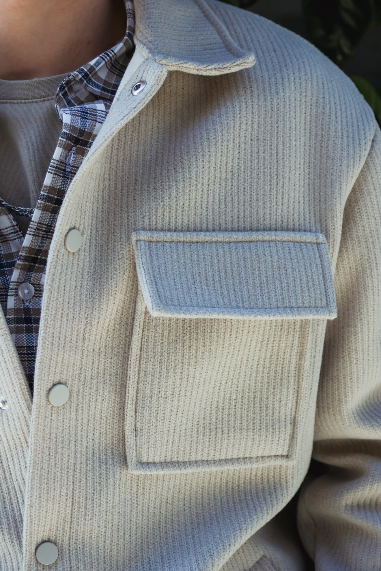 Overshirt με σχέδιο ύφανσης