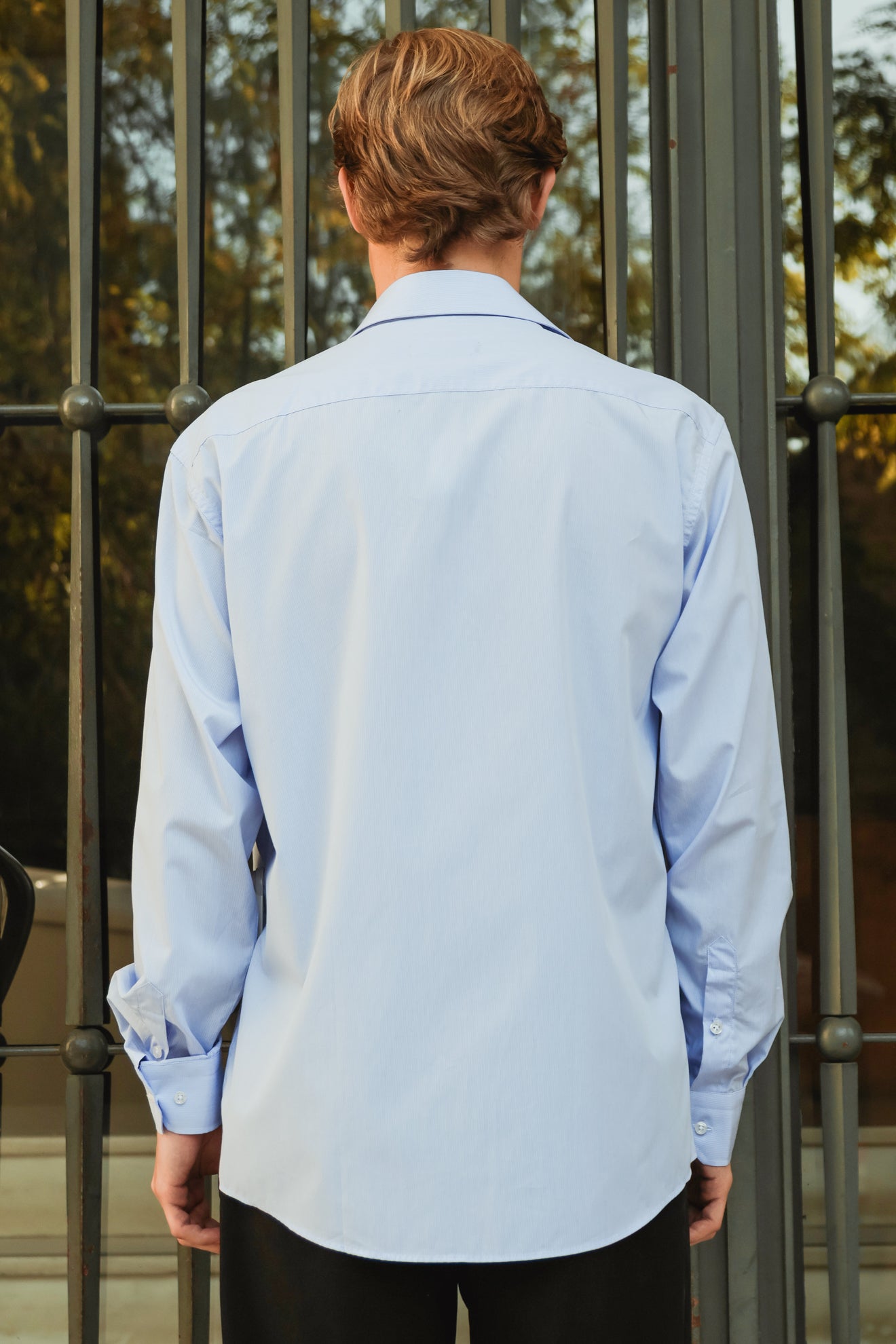 Ριγέ βαμβακερό πουκάμισο